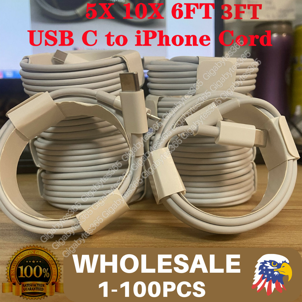 Wholesale Lot PD USB Type C USB C Fast Charger Cable For iPhone 14 13 12 11 XR 8