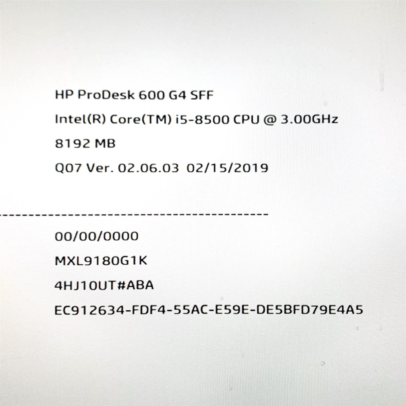 Intel Core i5-8500 Desktop CPU Processor 3.00GHz 6-Core 6-Thread SR3XE LGA1151
