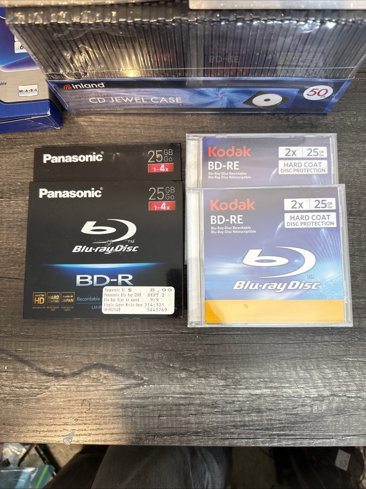 Large Mixed Media & Tech Storage Lot Blu-ray BD-R BD-RE Jewel Cases Adapters