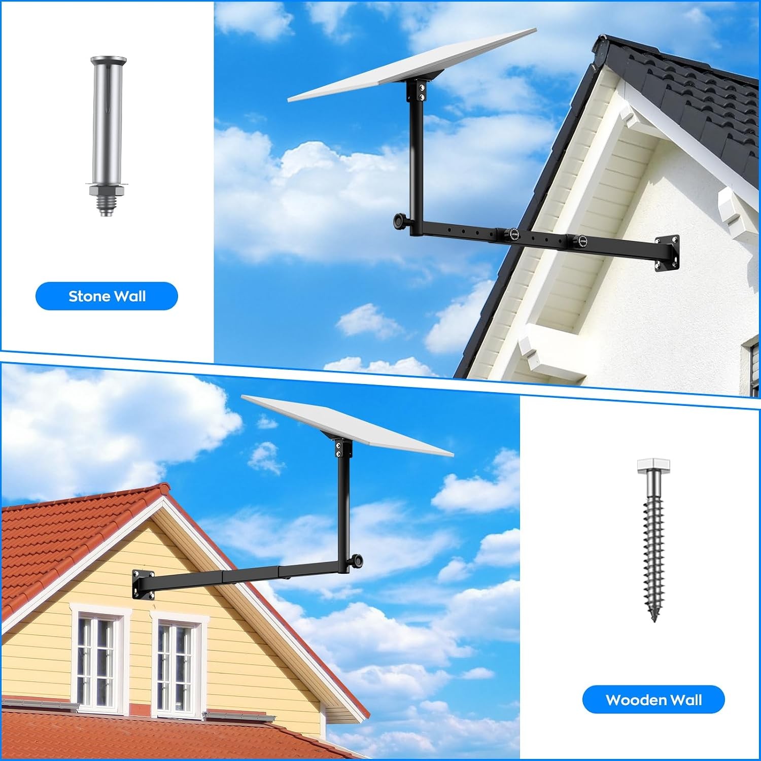 Starlink Gen 3 Long Eaves Mount Adapter Heavy Duty