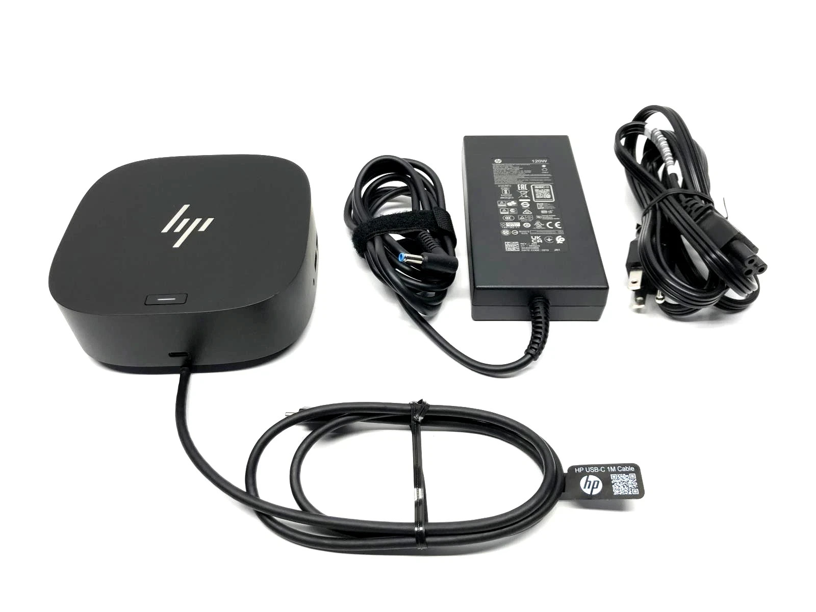 HP USB-C Dock G5 Docking Station 5TW10UT#ABA Black + HP 120W Power Adapter NEW!