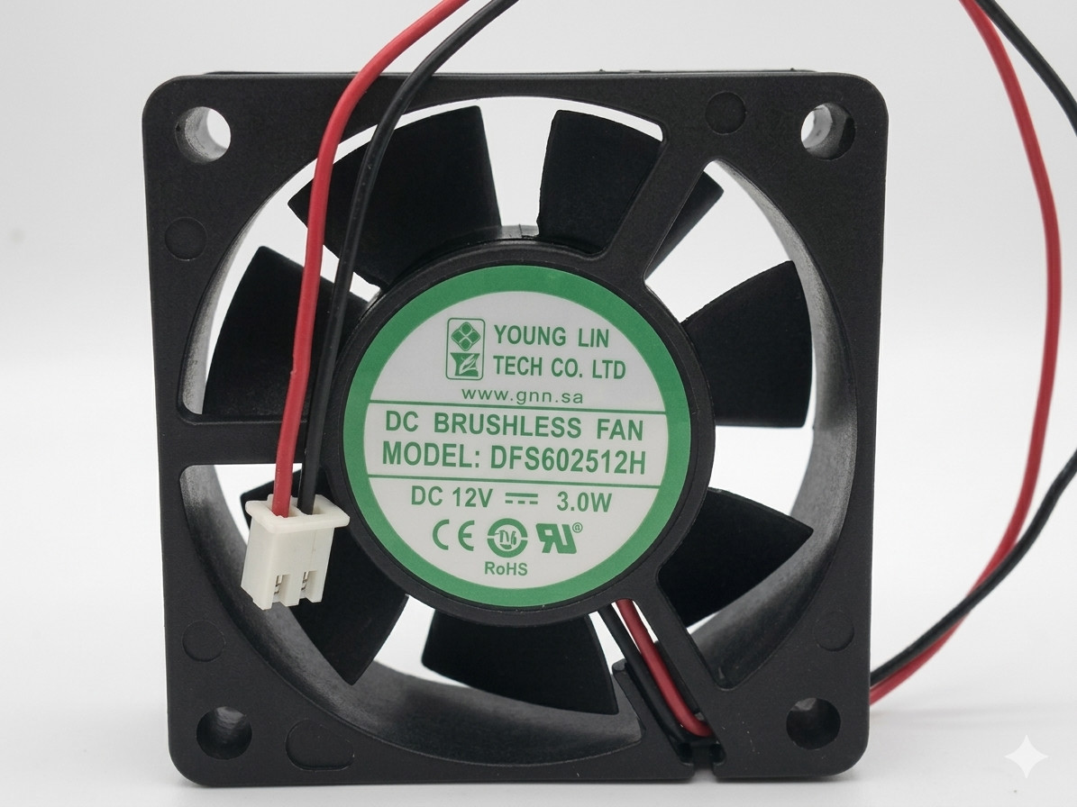 YOUNGLIN DFS602512H 6025 12V 2-Wire Fan (Brand New, US Seller)