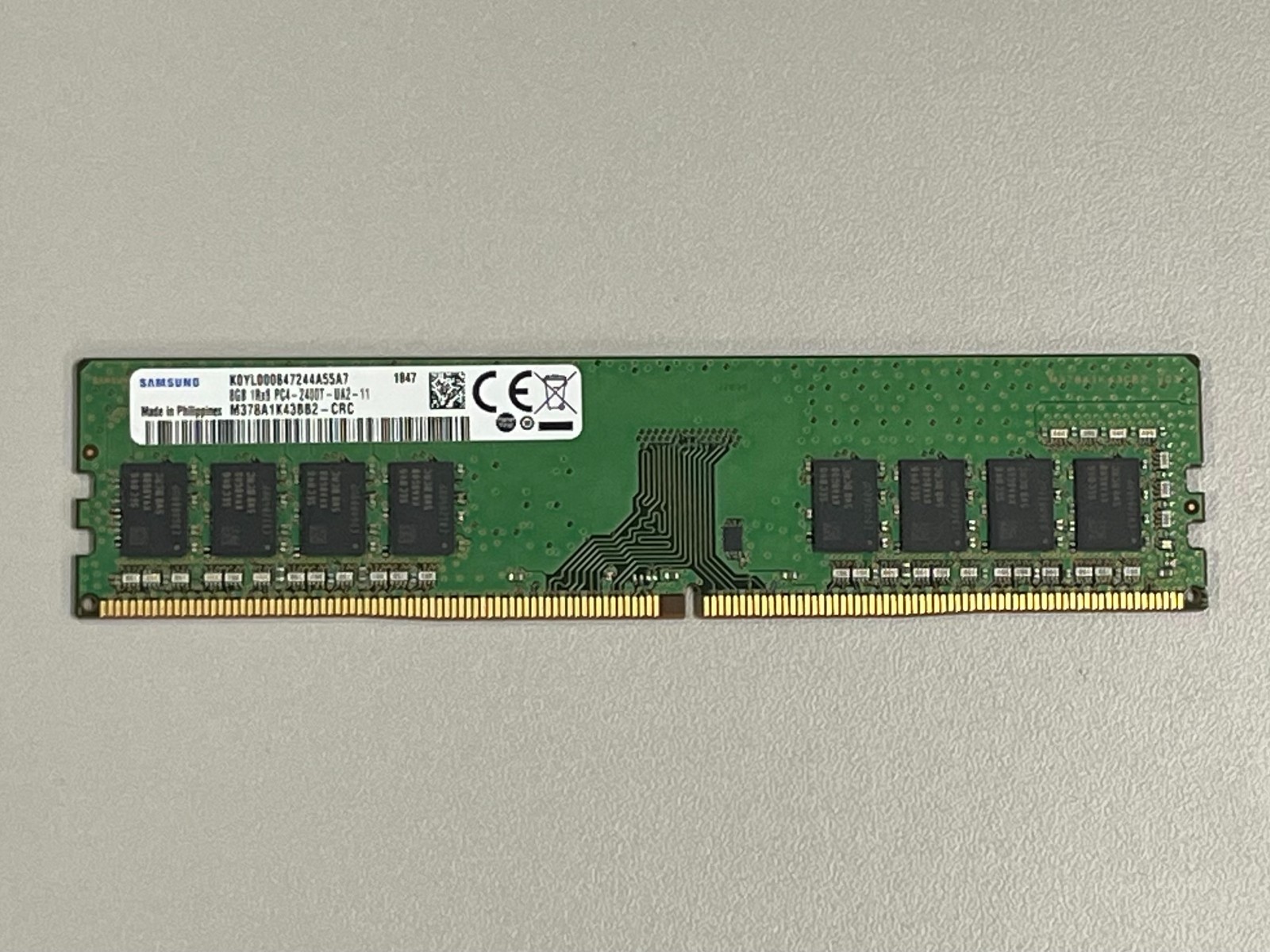 7 Sticks of Samsung 8GB DDR4 RAM 2400MHz – PC4-19200 M378A1K43CB2-CRC