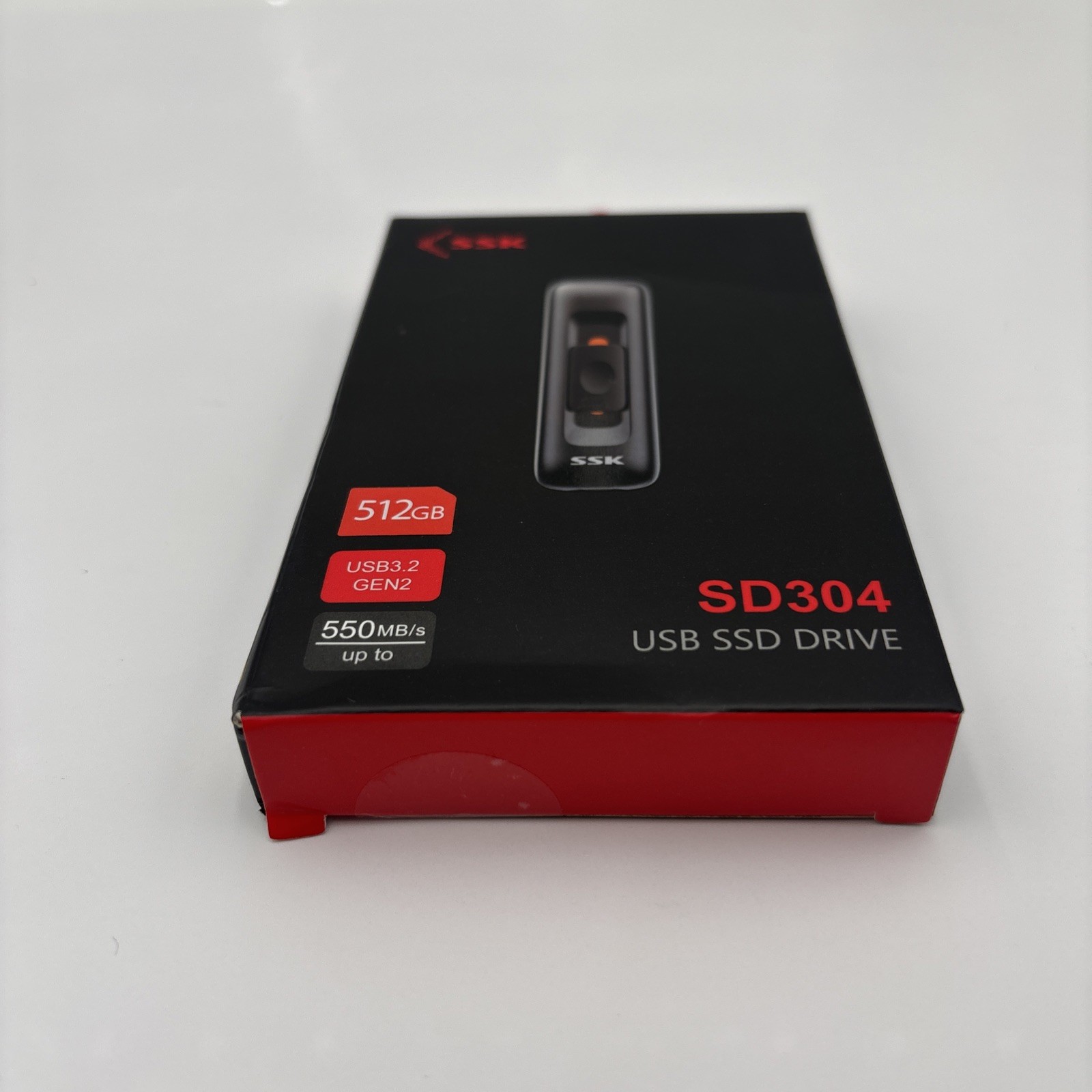 SSK SD304 USB 3.2 GEN2 Up to 550MB/s SSD Drive 512GB Black NEW SEALED