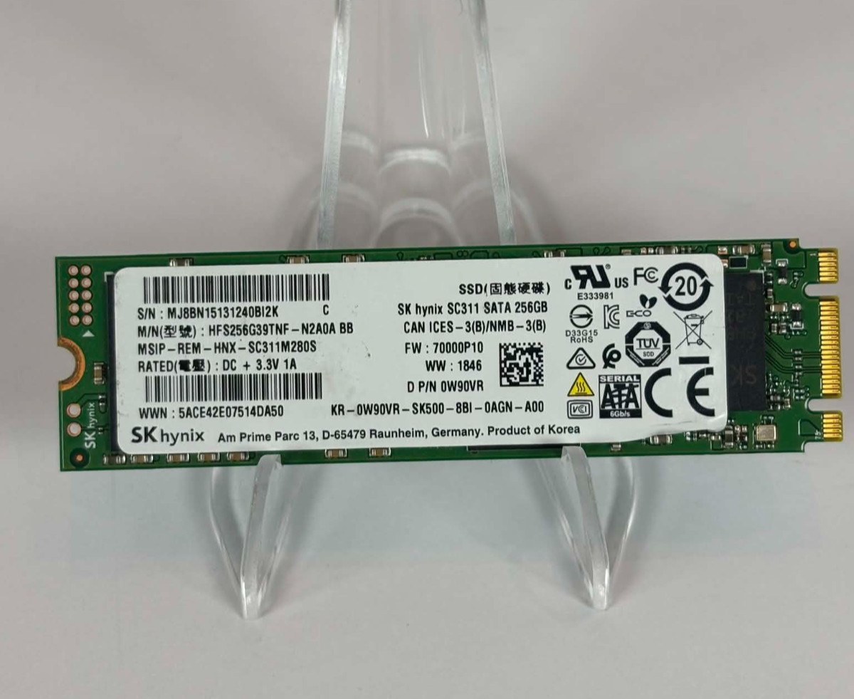 SK hynix SC308 256GB M.2 2280 SATA SSD SMART Tested