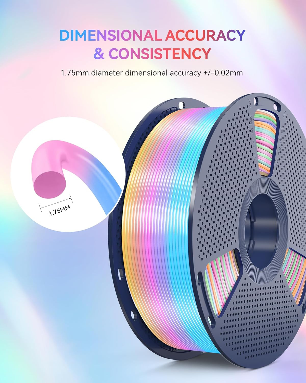 【BUY 6 GET 4 FREE,ADD 10】SUNLU 1.75MM SILK Shiny PLA+ Filament 1KG/2.2LBS Spool