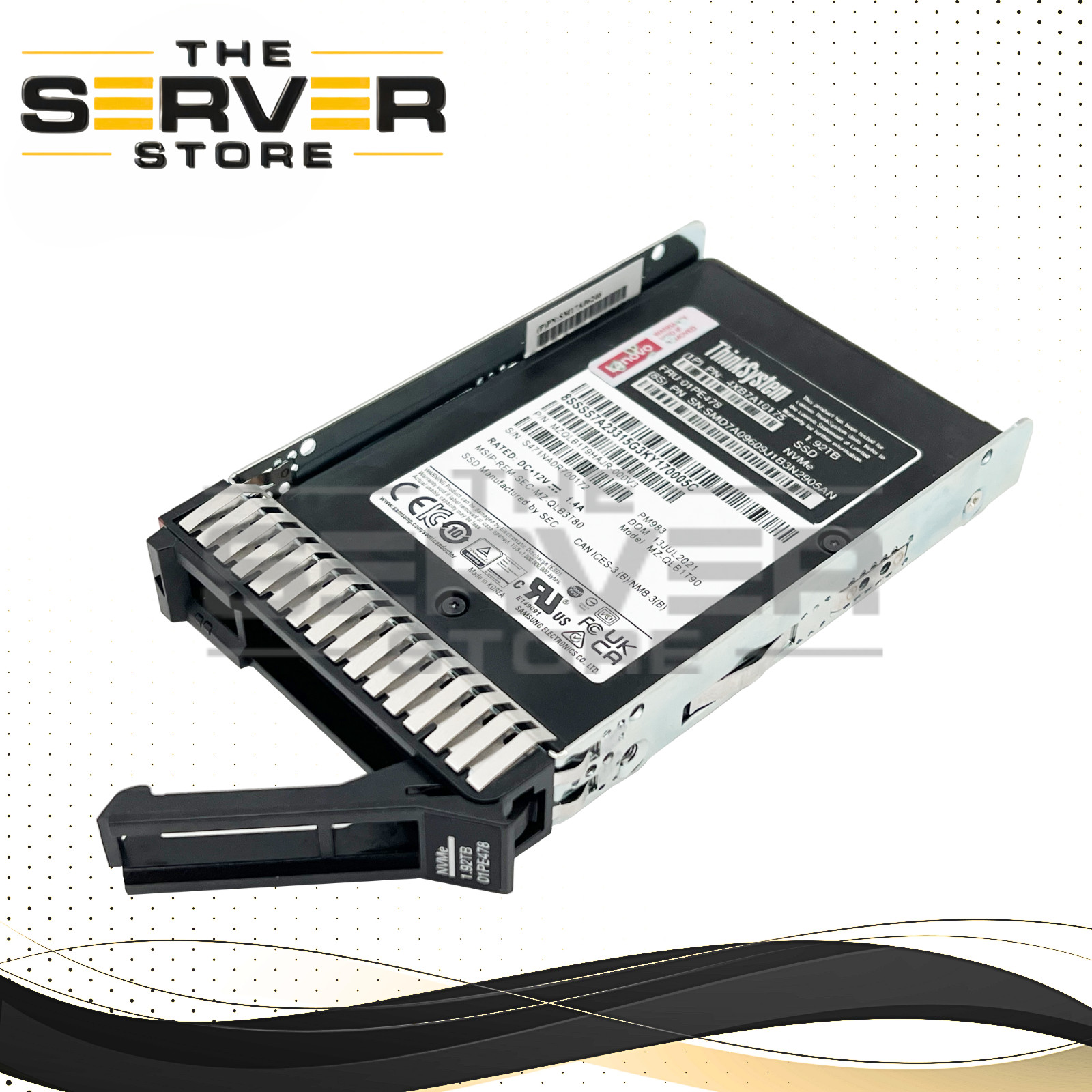 Lenovo 1.92TB NVMe U.2 PCIe 3.0 x4 SFF 2.5″ SSD Samsung PM983 4XB7A10175 01PE478