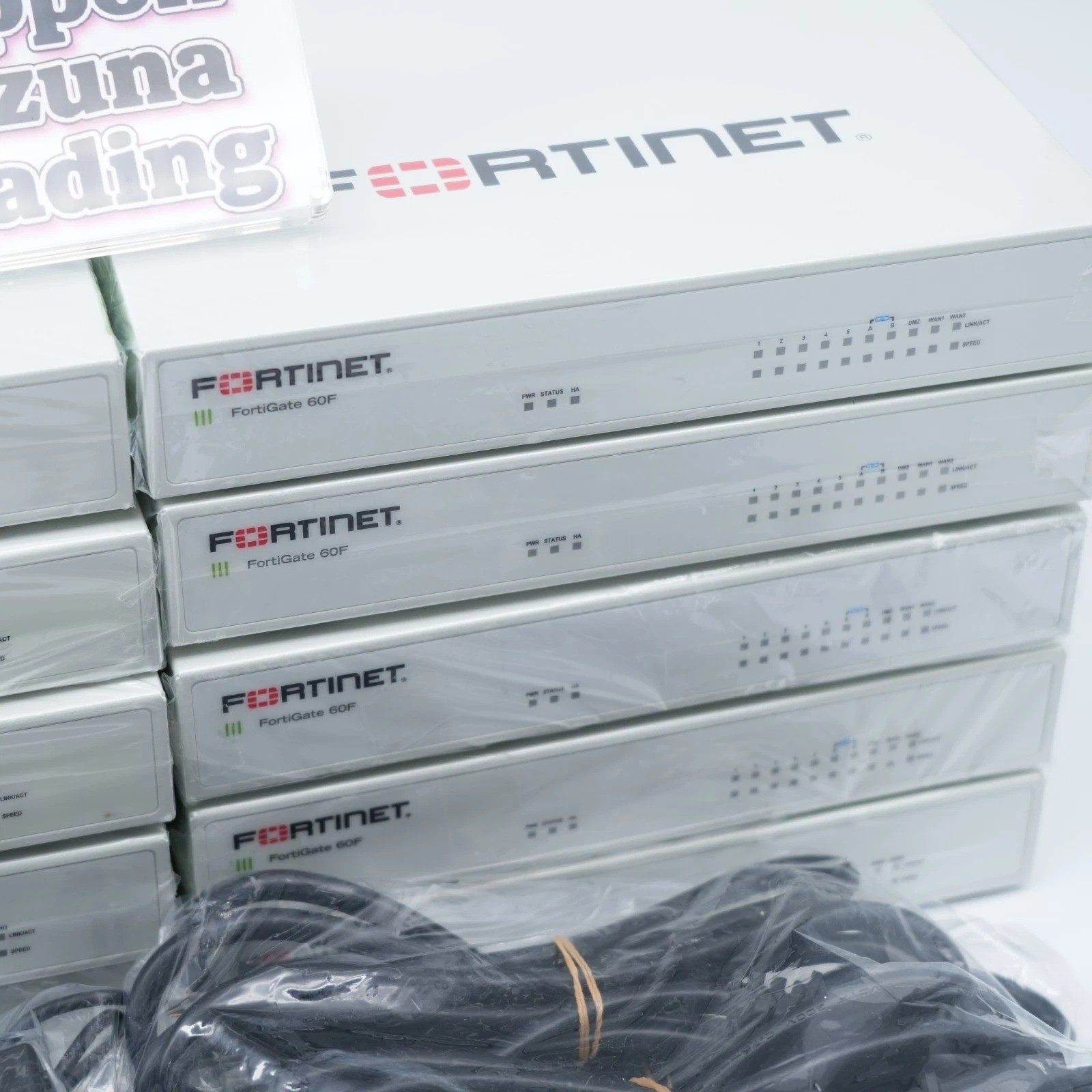 Fortinet Fortigate-60F Network Security Firewall Initialized FG-60F w/Adapter