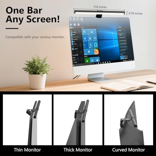 Monitor Light Bar, Eye-Care USB Reading Mnitor lamp, 11.8” LED 11.8 INCH