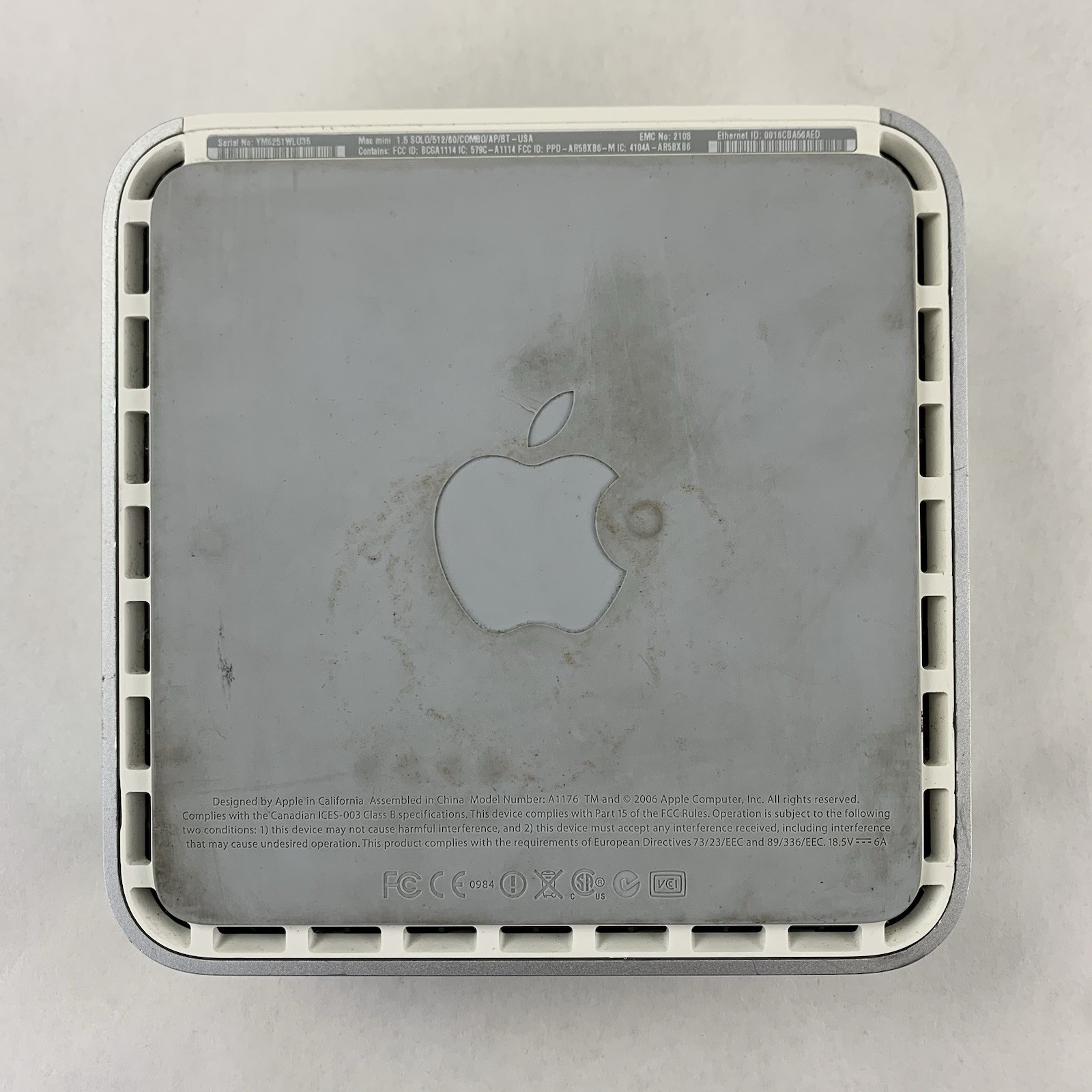 Apple Mac Mini Core Solo A1176 Core Solo 1.5 GHz 512 MB RAM No OS No HDD