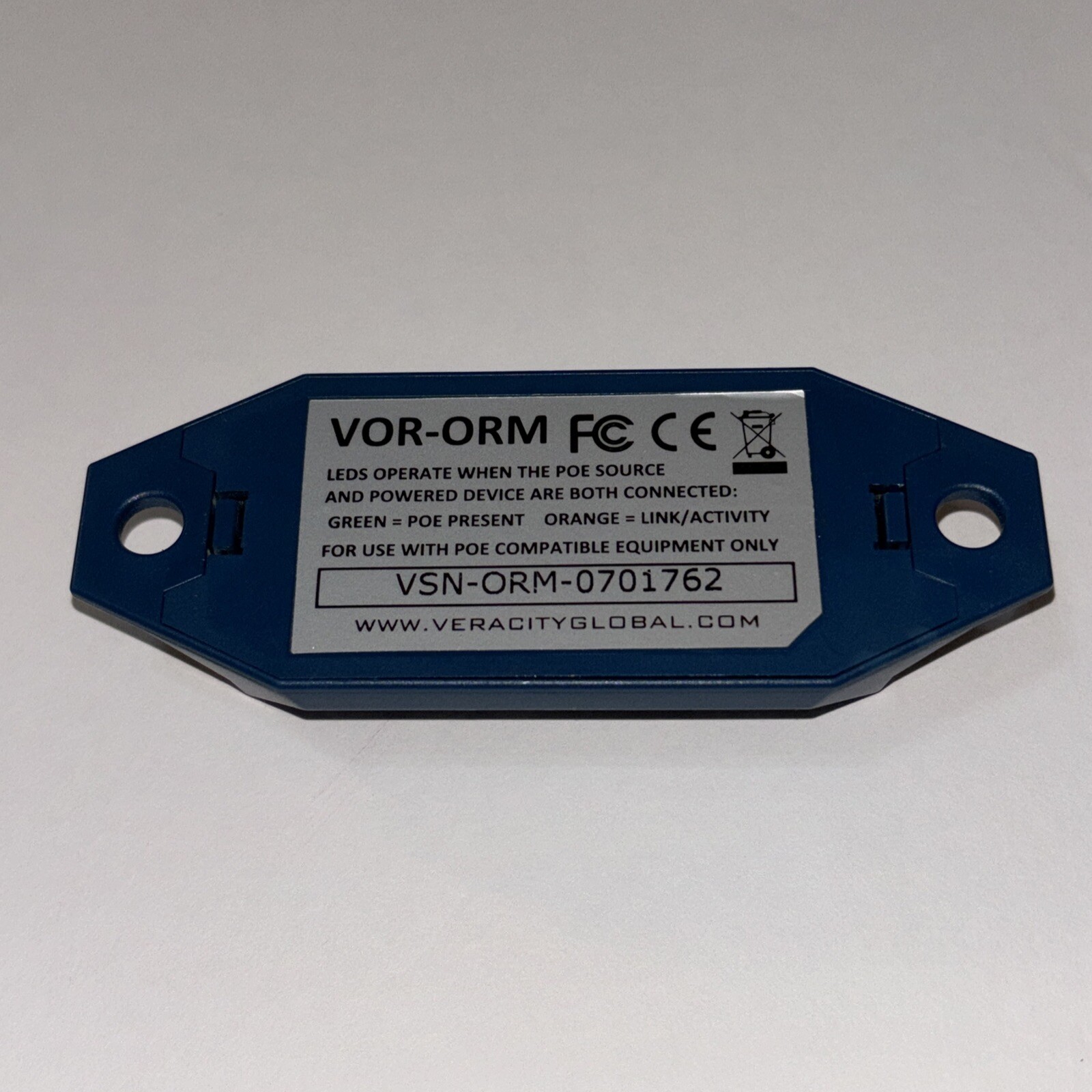 Veracity Usa VOR-ORM Outreach Max Ethernet And POE Extender 10/100 Excellent