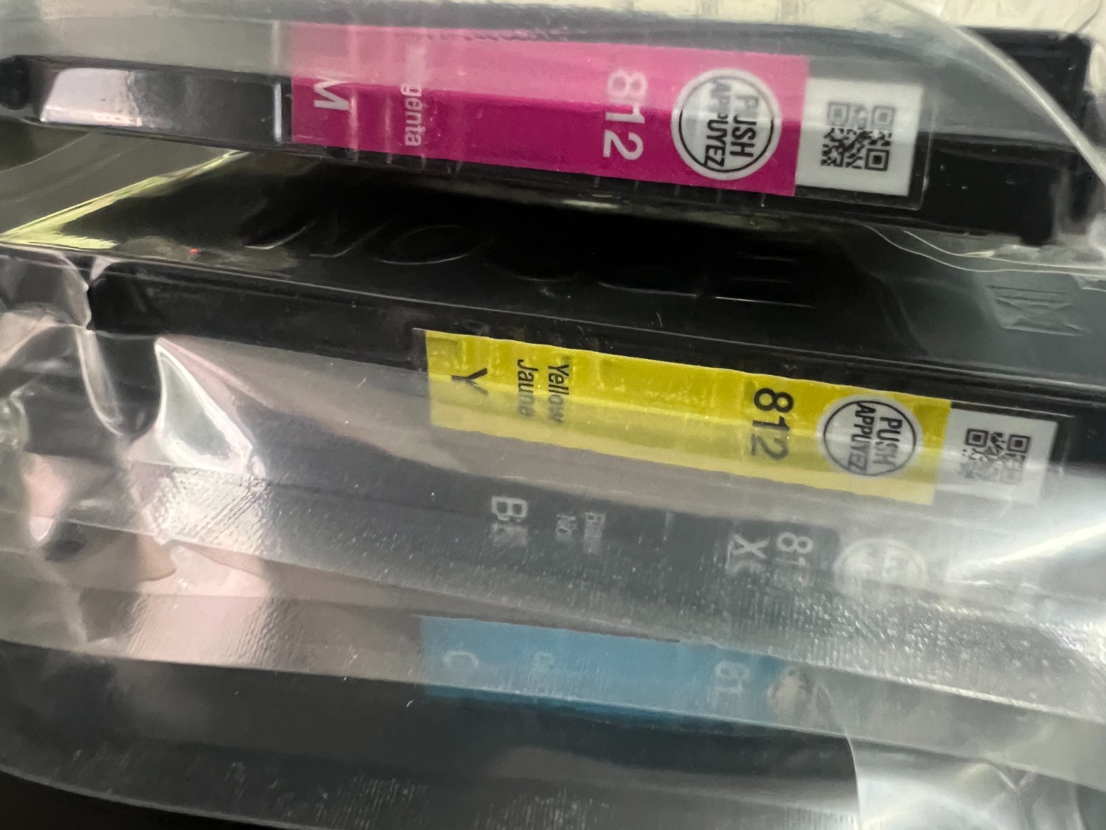 Epson 812XL Black & 812 Color Ink Cartridges T812XL-BCS Genuine 8869