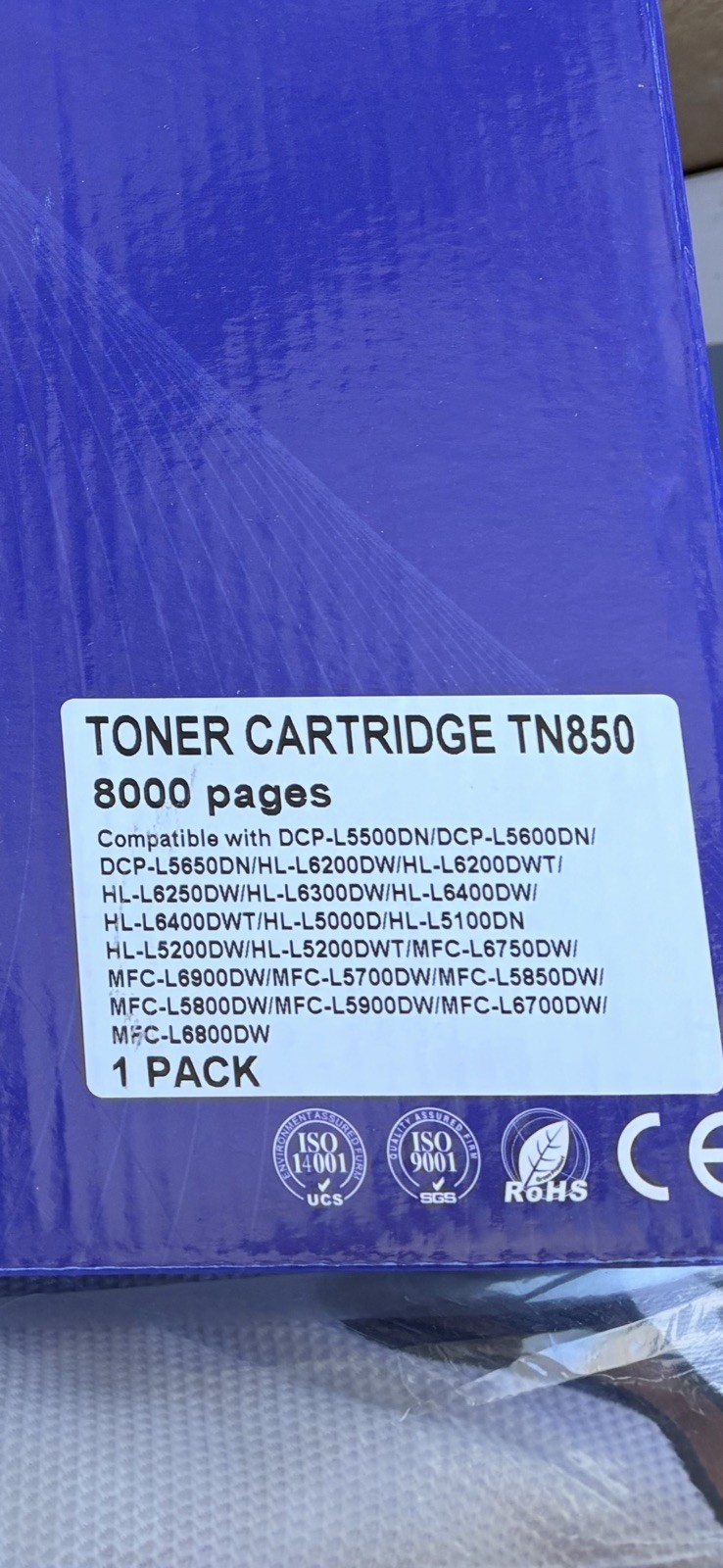 Brother TN-850 TN850 Genuine OEM High Yield Toner Cartridge 💵Saving Tip Incl.