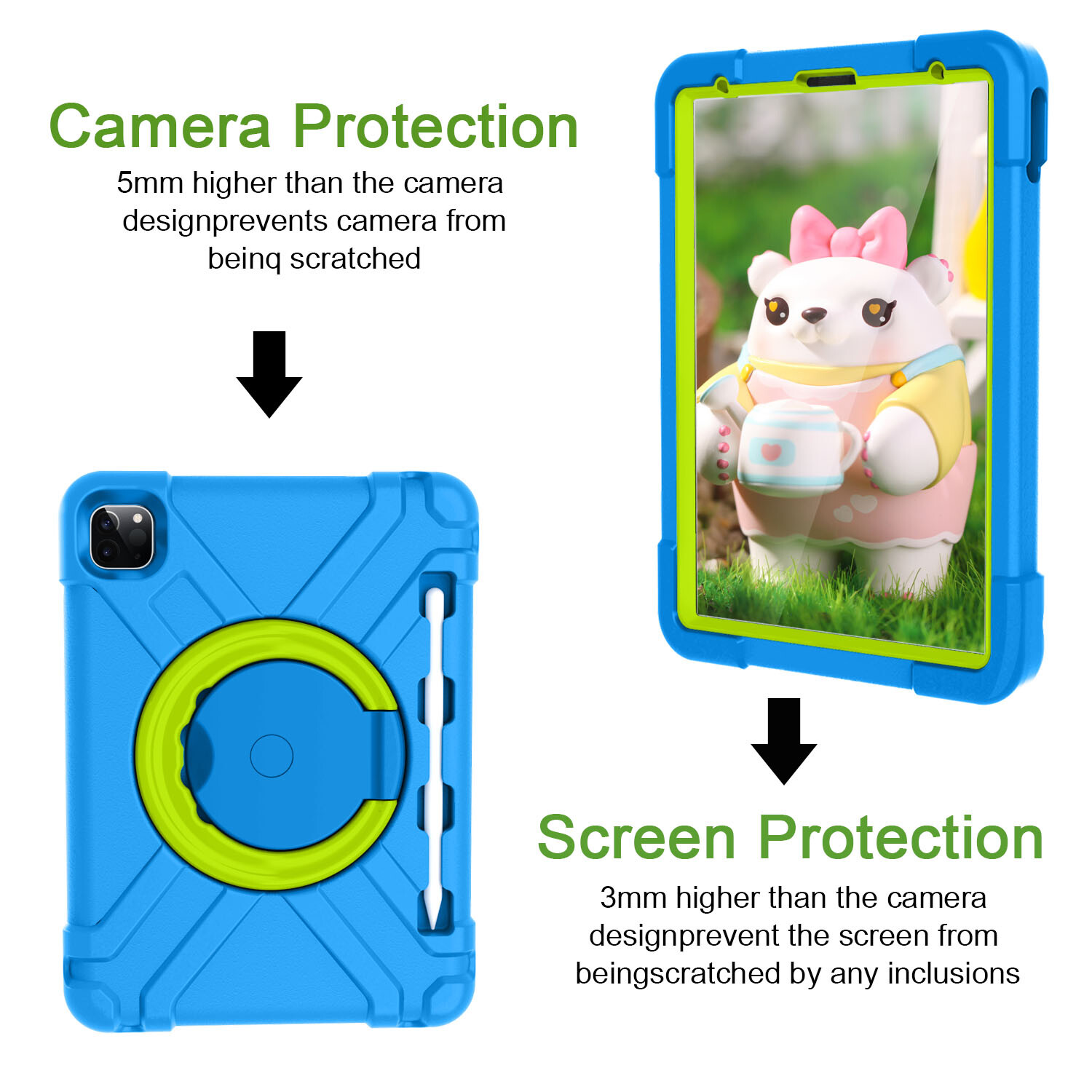 Kids Shockproof Case Cover For iPad 9.7″ 5th/6th Gen Pro 11″ 1st 2nd 3rd 4th Gen