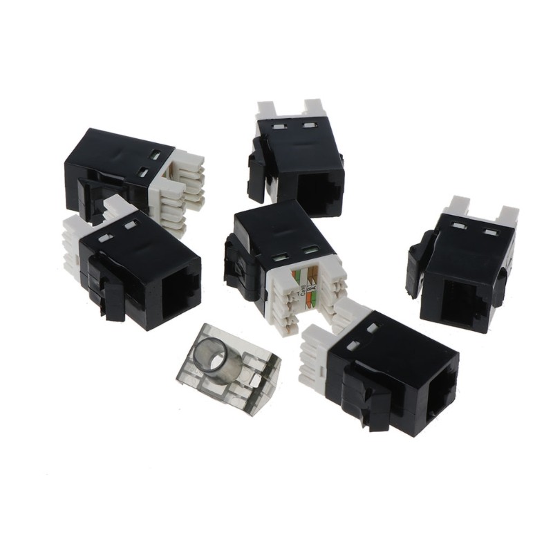 CAT6 Panel RJ45 Networking Electronic Cable Wall Mount Rack Adapter