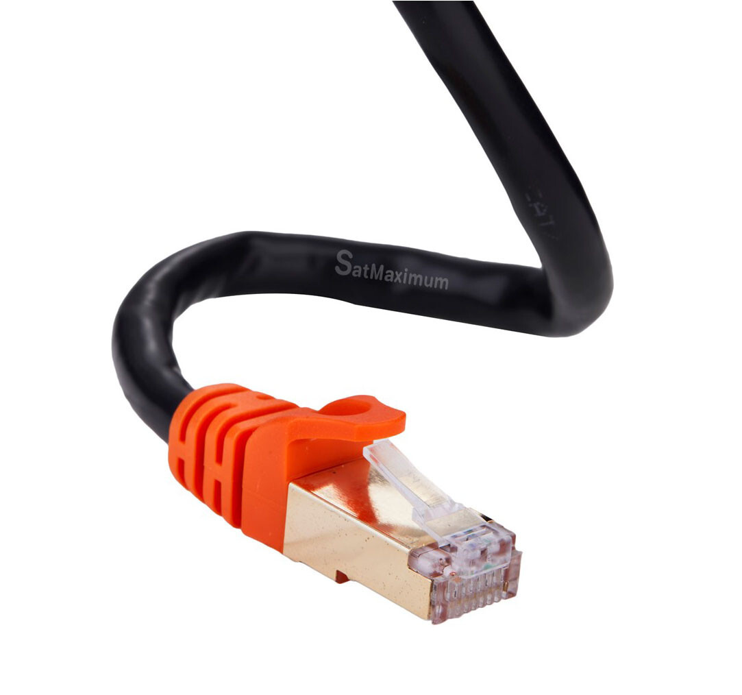 CAT7 Outdoor 15FT Ethernet Patch Cable 26AWG Copper SFTP LAN RJ45 Cord