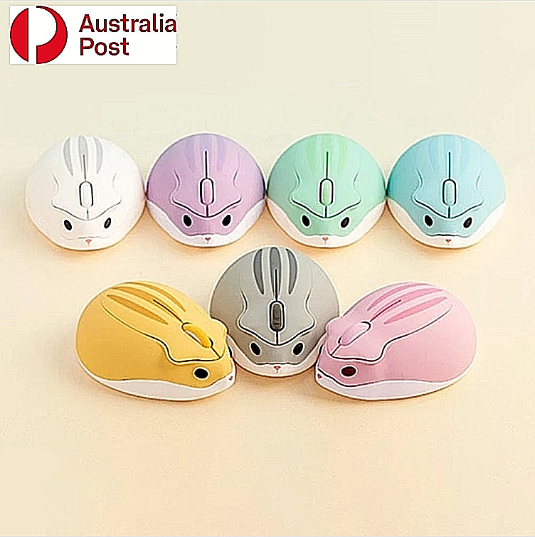 2.4G Wireless Optical Mouse Ergonomic 3D Mini 1200 DPI Hamster Kids Girl Gifts