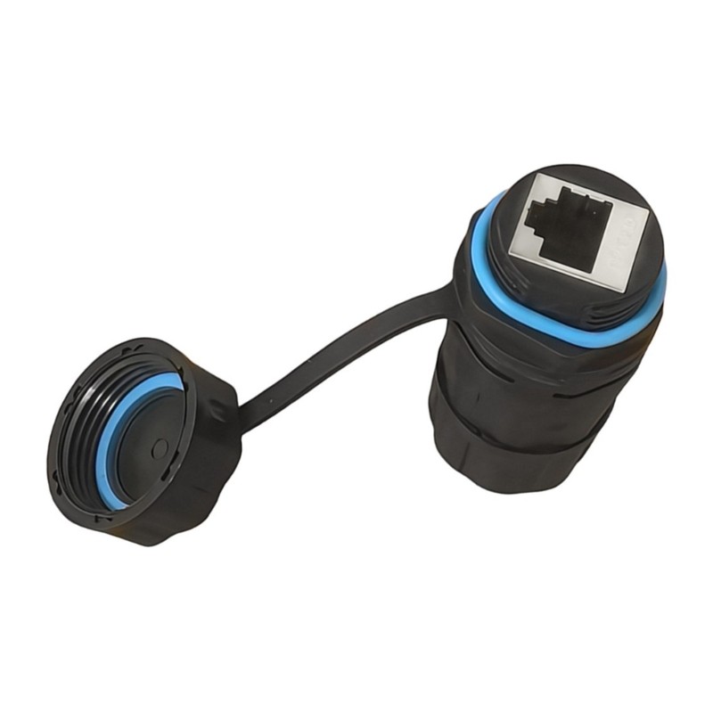 Quick Cat6 250MHz IP68 Level Shielded RJ45 Coupler M23 RJ45 Cat6 Connector