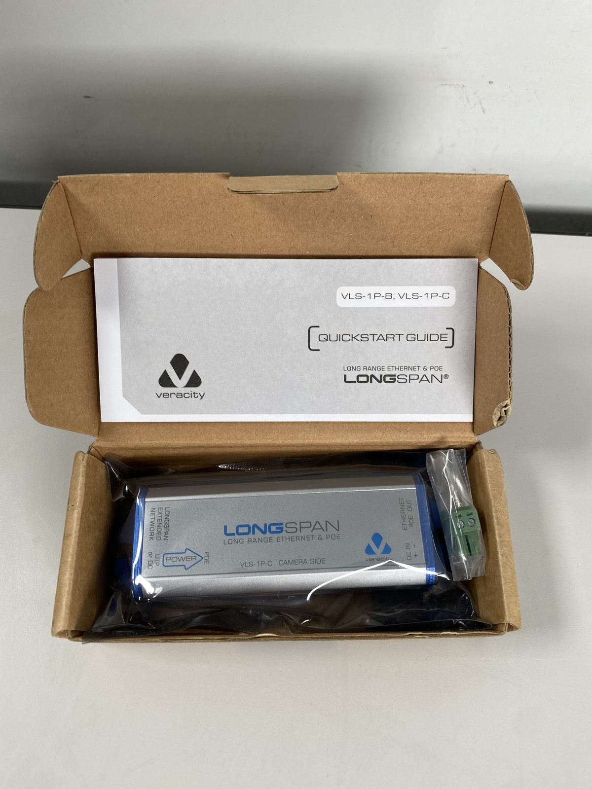 Veracity Long Range Ethernet and POE VLS-1P-C – Silver