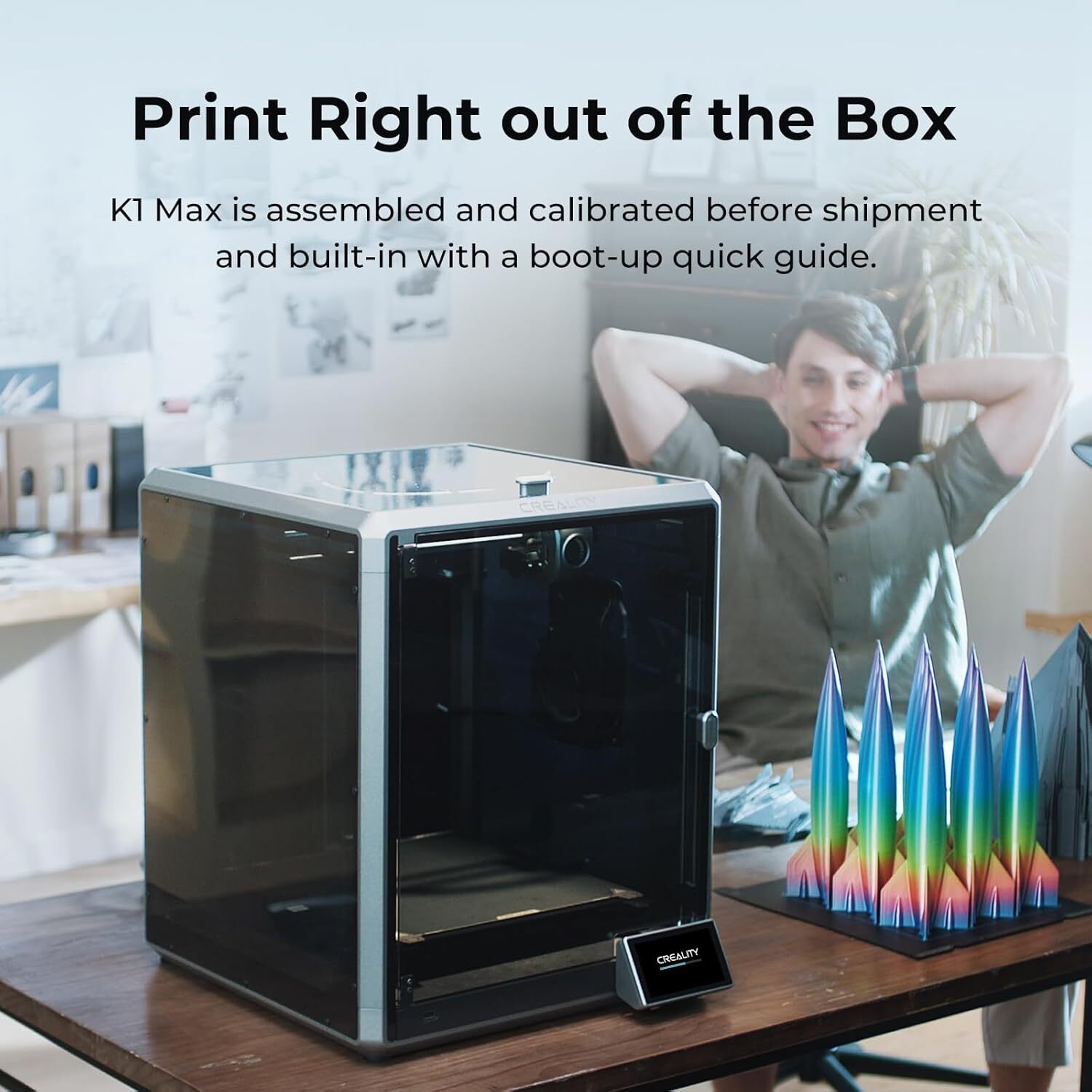 【Refurbished】Creality K1 Max 3D Printer 600mm/s High Speed Auto Leveling Smar