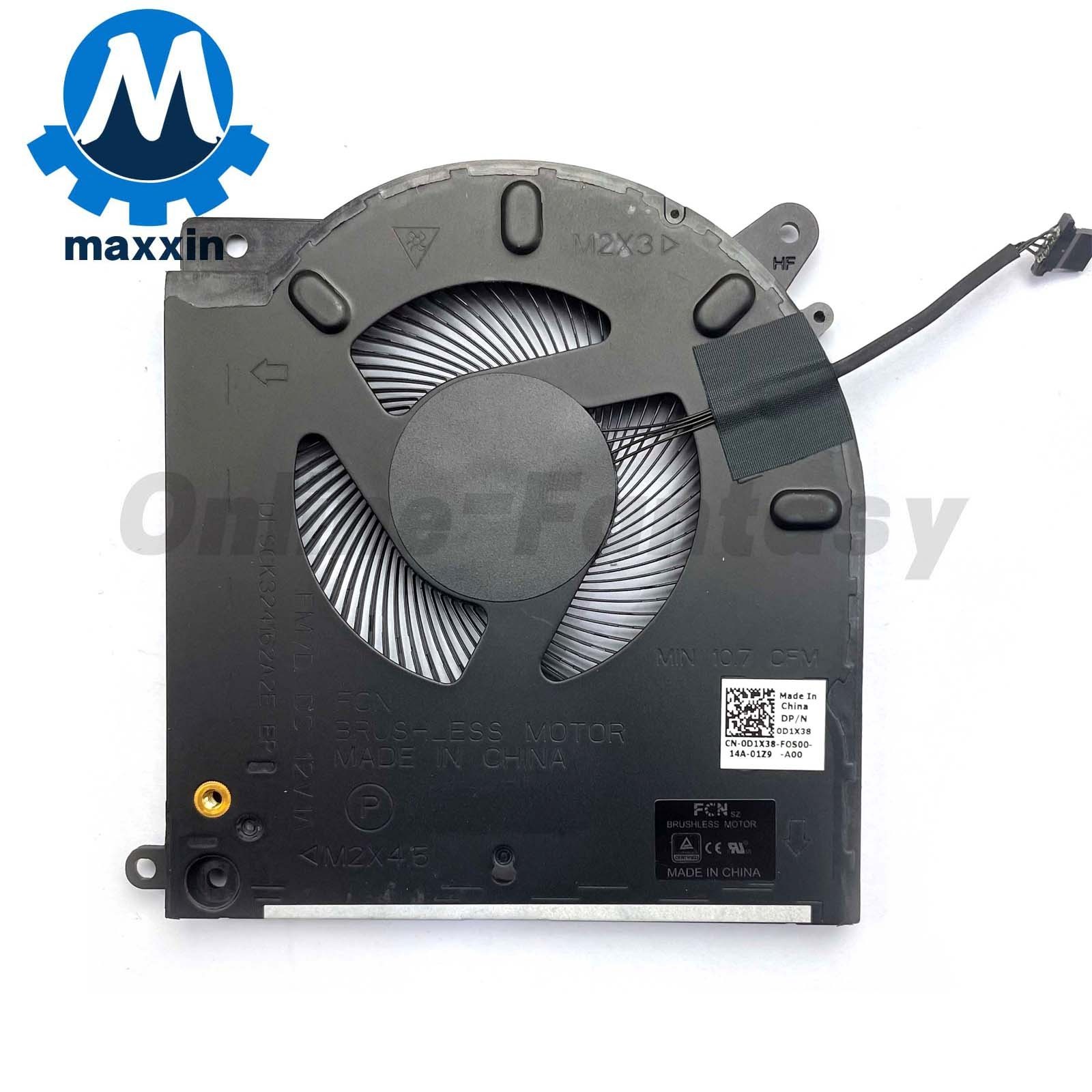 Genuine CPU+GPU Fan for Alienware M15 R3 M15 R4 0TG9V0 0D1X38 FM7C 12V