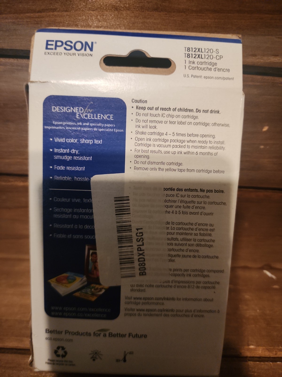 Epson Genuine 812XL Black High Yield Ink Cartridge T812XL120-S EXP 10/25 Sealed