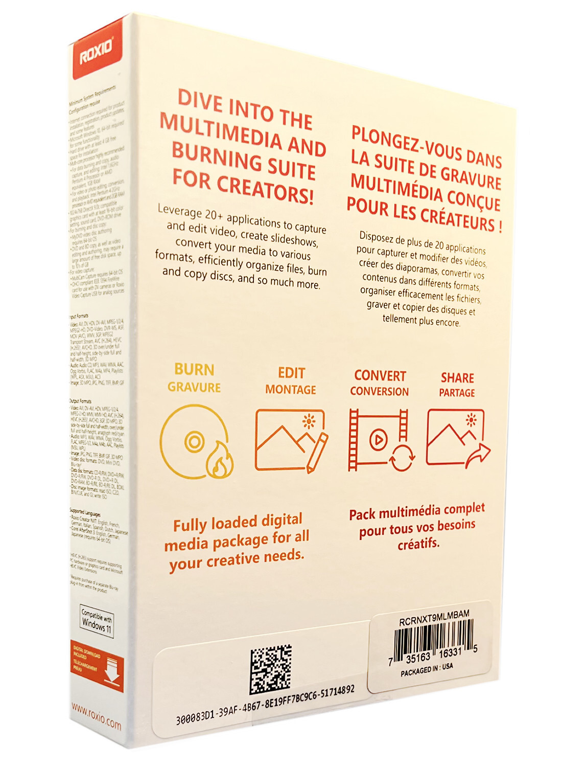 Roxio Creator NXT 9 – New Retail Box, RCRNXT9MLMBAM
