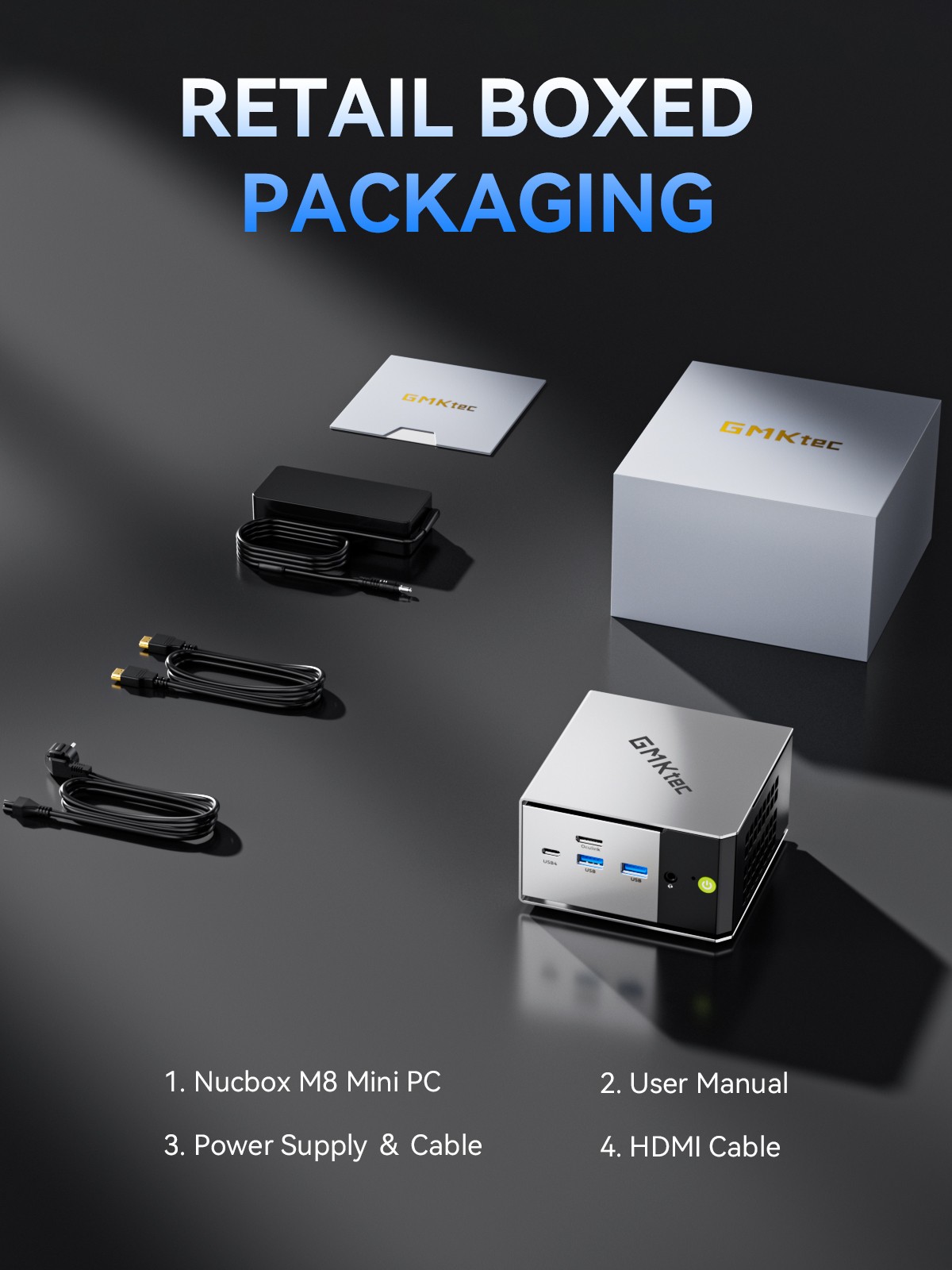 GMKtec M8 Mini Gaming PC AMD Ryzen 5 Pro 6650H 16GB RAM 1T SSD Oculink Win11 Pro