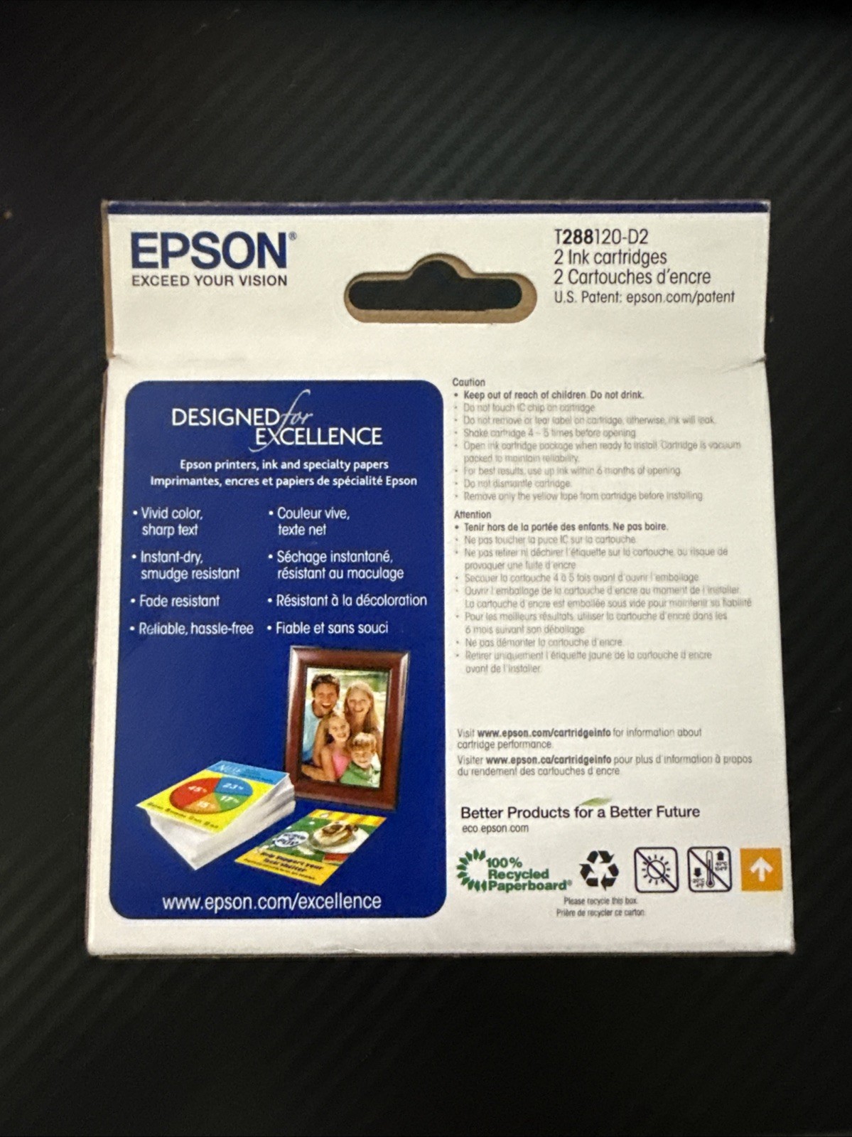 EPSON 288 STANDARD CAPACITY BLACK 2 PACK Exp 04/2026 GENUINE
