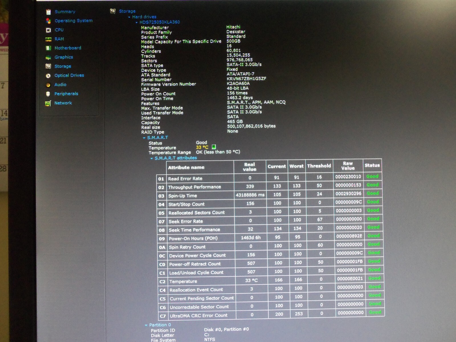 Hitachi Deskstar 500GB 3.5″ SATA II 3.0Gb/s HDD 7200 RPM HDS725050KLA360