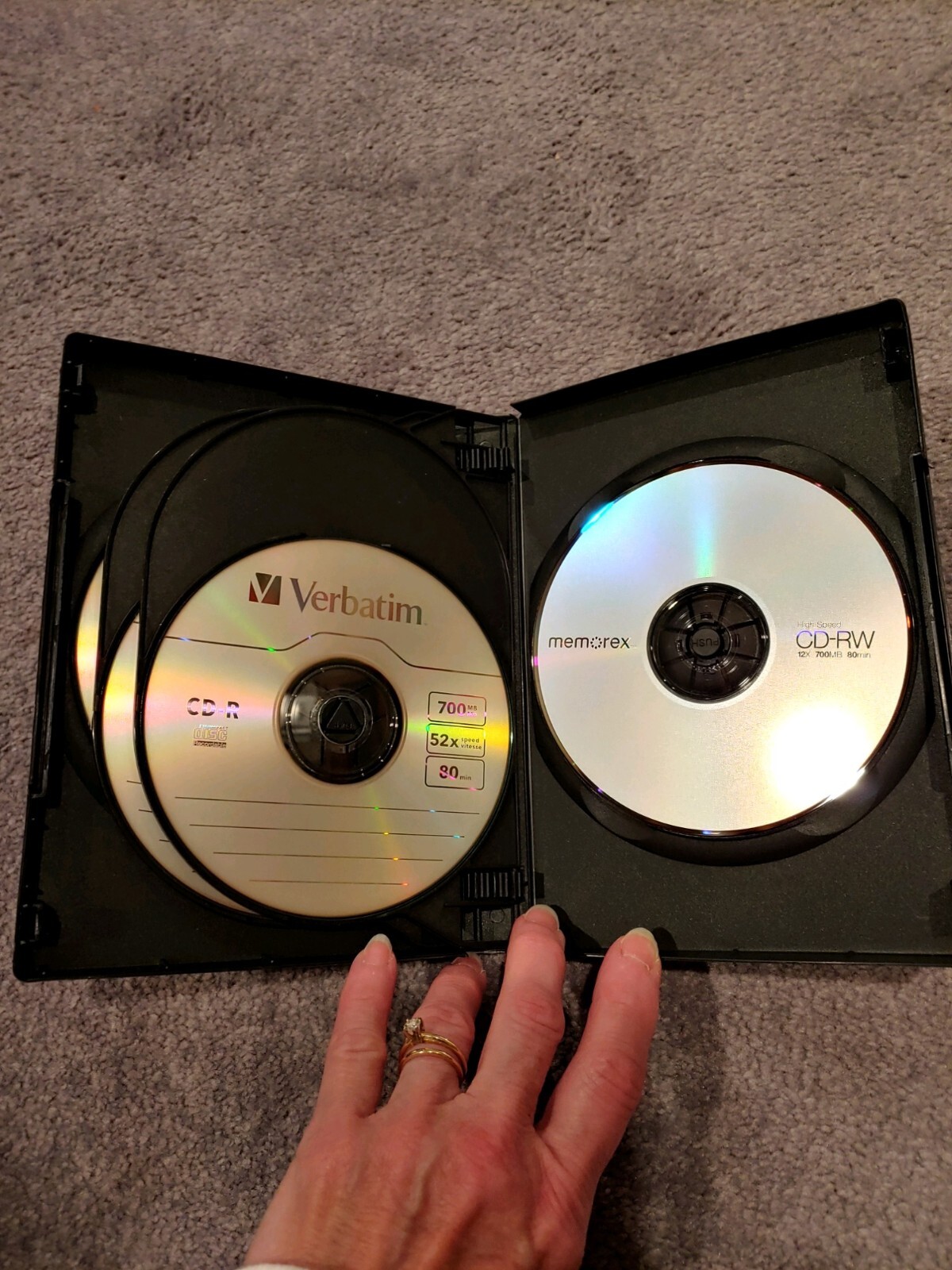 1 Black 22mm “Chubby” 6 Disc CD/DVD Storage Box Case – I have 34!