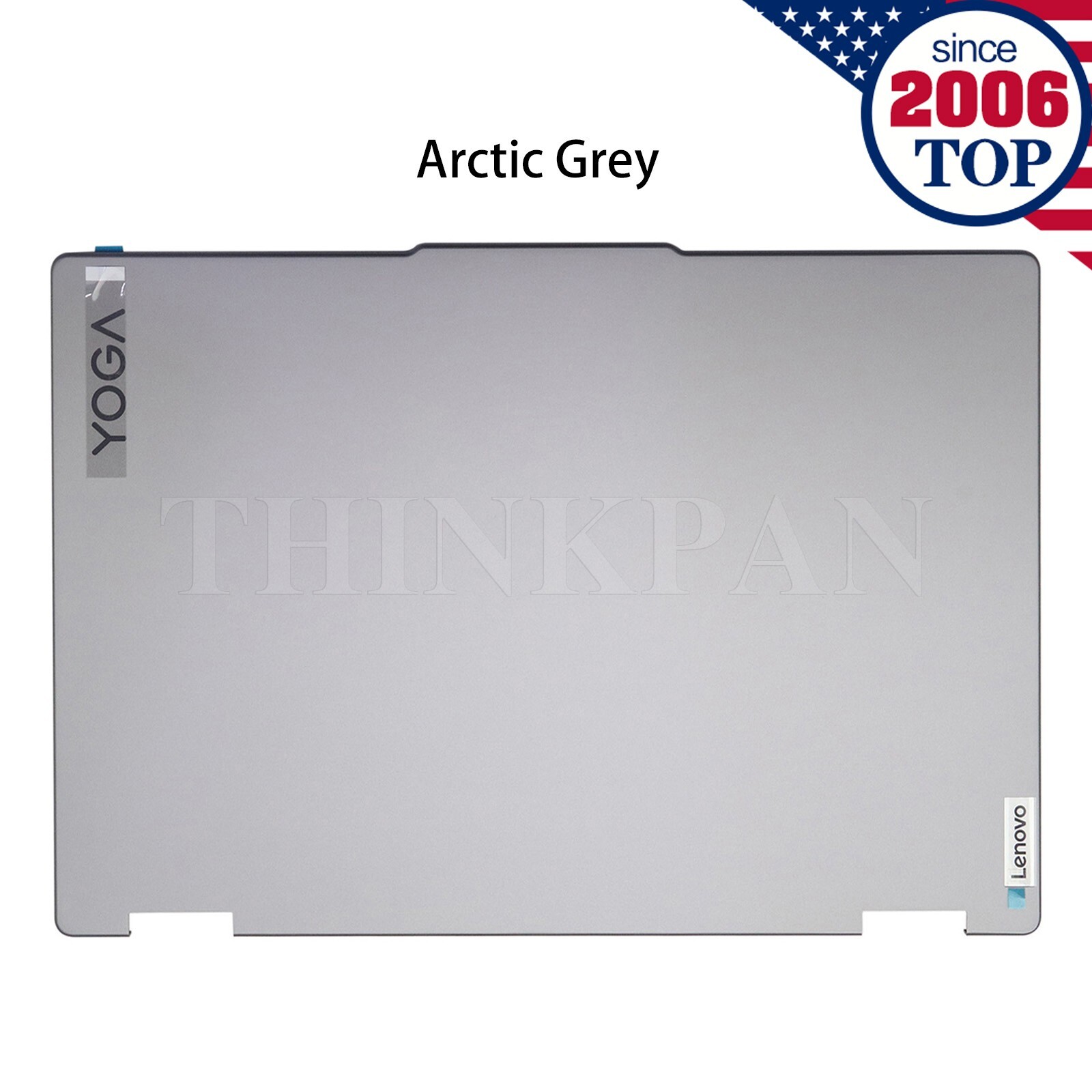 New LCD Back Cover For Lenovo YOGA 7-16IRL8 YOGA 7-16ARP8 2023 Metal Silver Gray