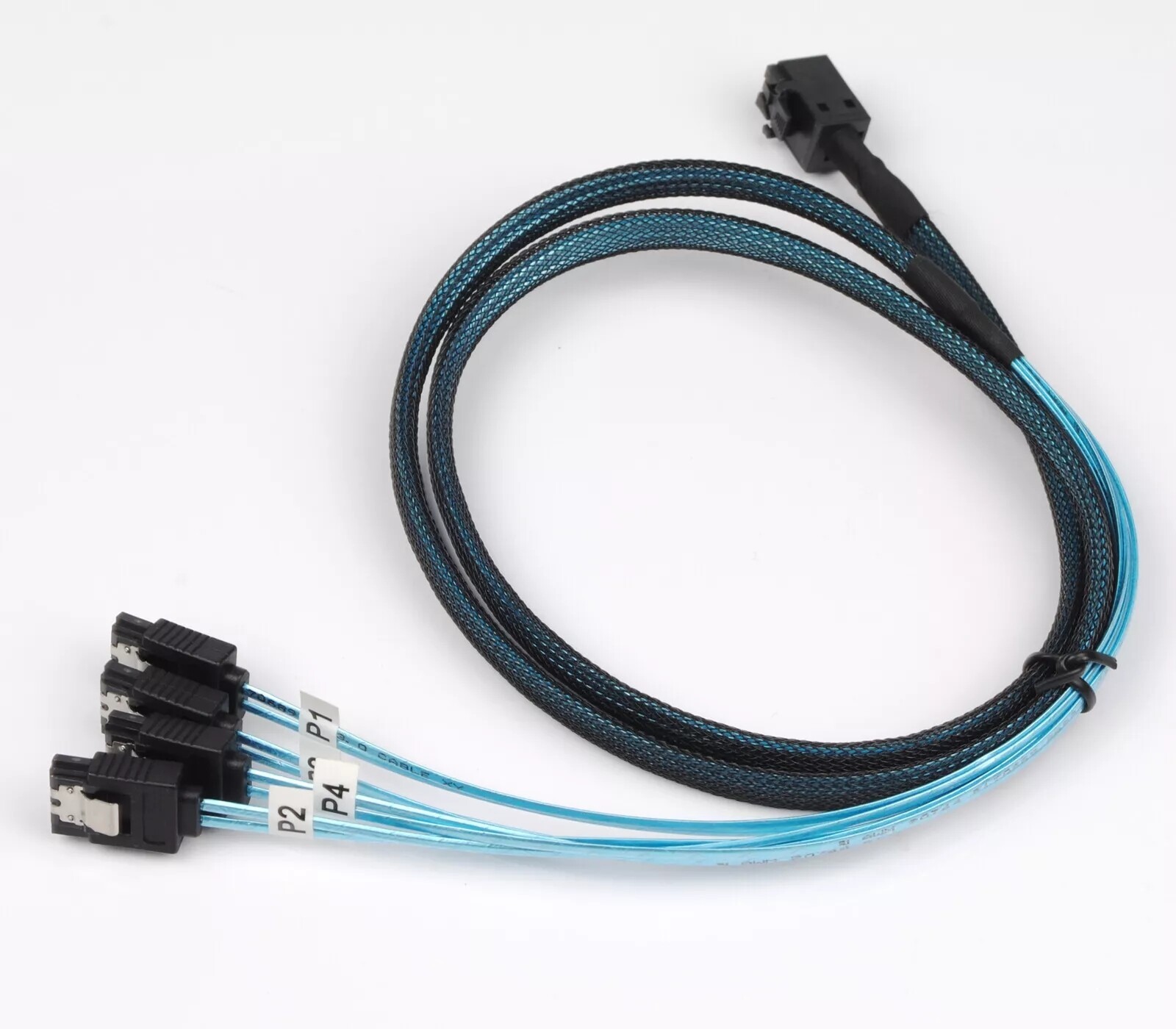 Lot Mini SAS SFF-8643 To 4 SATA 7pin Hard Disk 6Gbps Data Server Raid Cable 1M