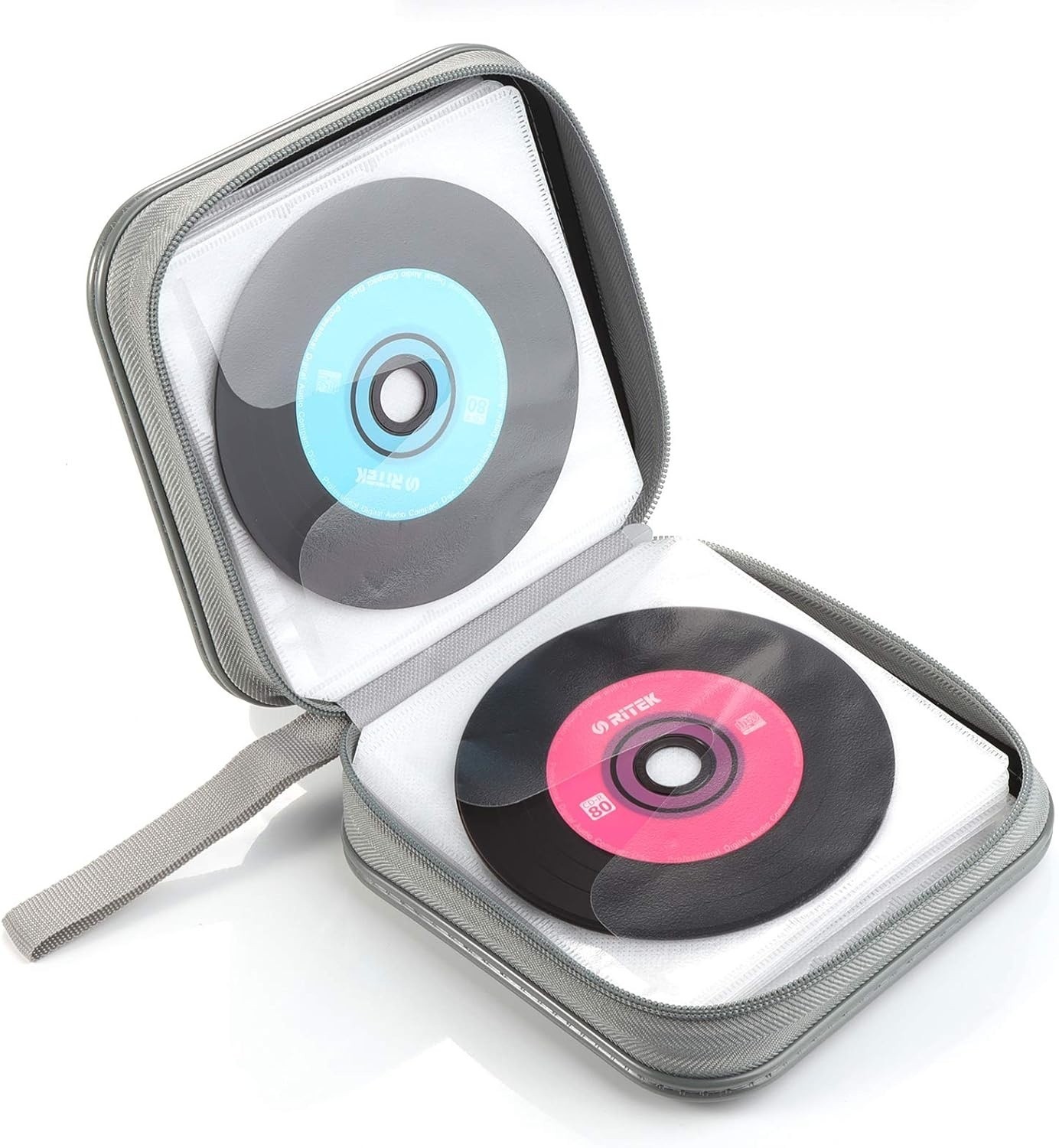 CD DVD Case Portable Holder Large Storage Disc Wallet Bag for Car Home Travel