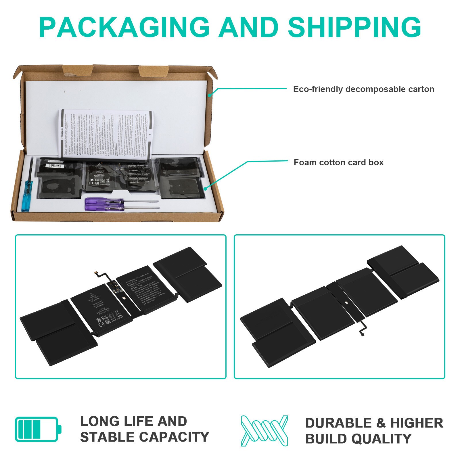 A2519 Replacement Battery for MacBook Pro A2442 14inch (2021) EMC 3650 8102