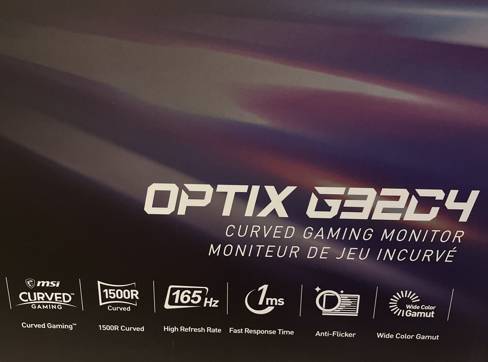 MSI Optix G32C4W 31,5″ Widescreen Curved Gaming Monitor – FPS – GAMING – RACING