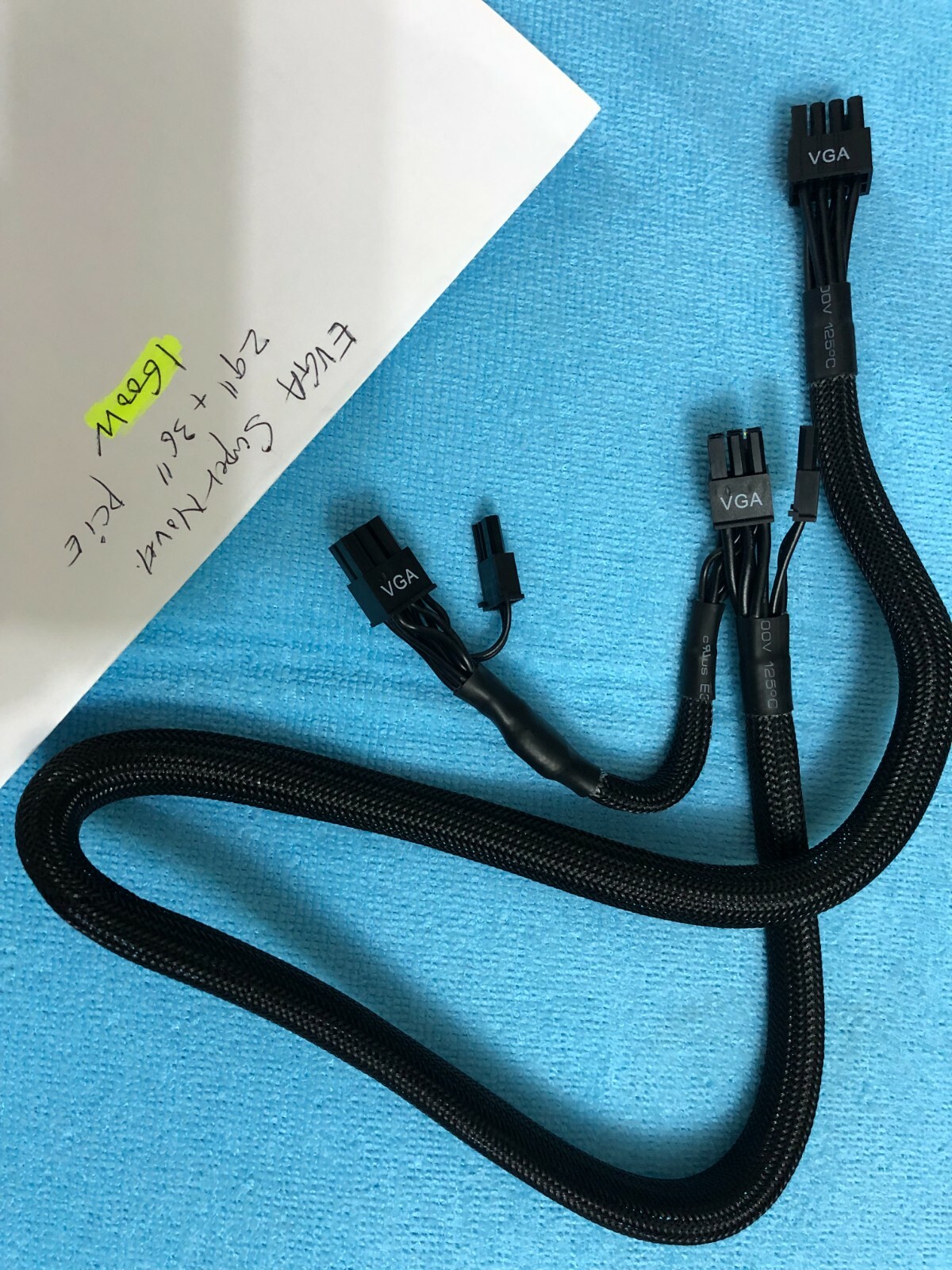 8 pin TO 2x 6+2 PIN PCI Express GPU POWER CABLE for Supermicro CBL PWEX-0582