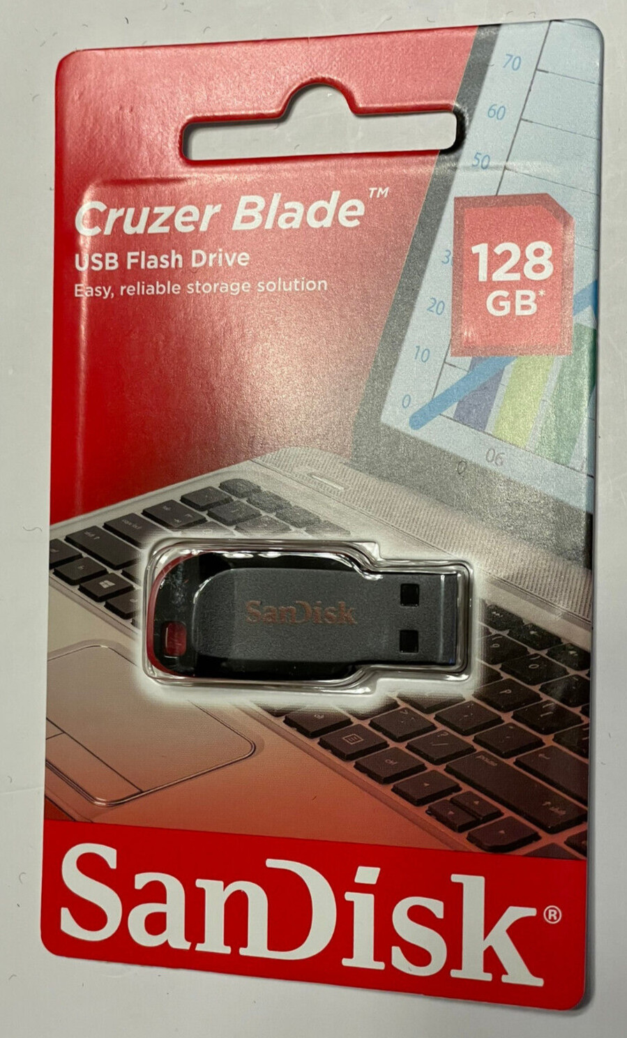 SanDisk Cruzer Blade 128GB USB Flash Drive – SDCZ50-128G-B35
