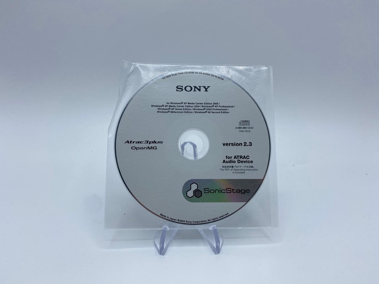 Sony SonicStage Version V2.3 for ATRAC Audio Device Made in Japan (2-589-430-01)