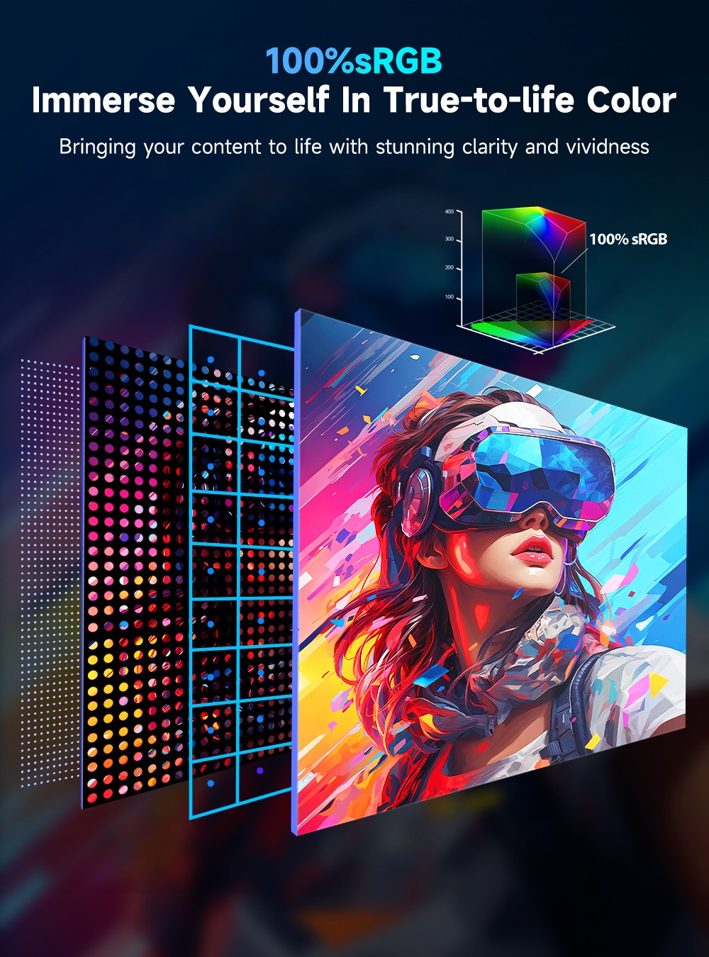 UPERFECT 13.4″ 4K 500 cd/m² Gaming Monitor PC Screen 100%sRGB UHD For DSLR PS PC