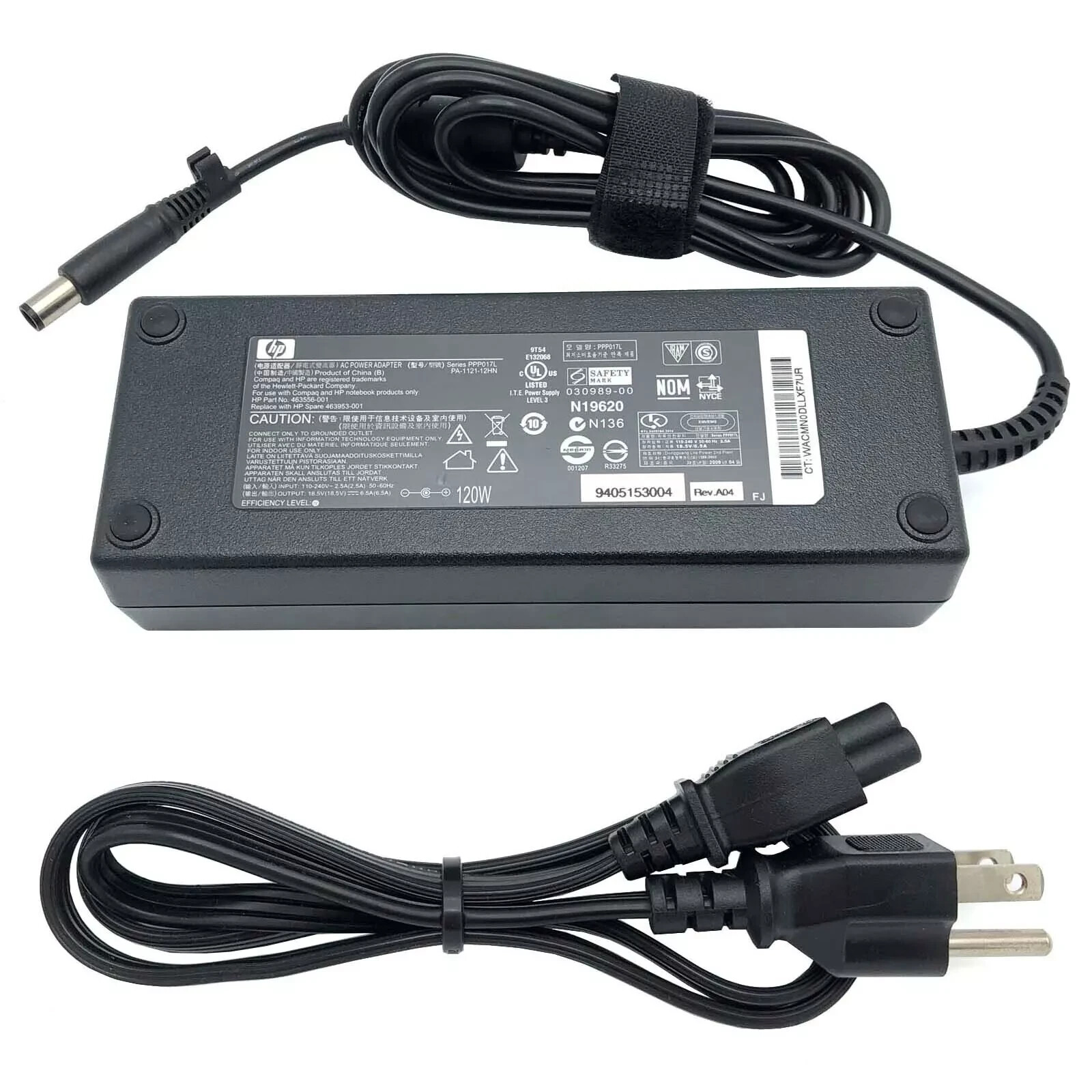 Genuine 120W HP AC DC Adapter 18.5V for Docking Station HSTNN-IX01 Power Charger