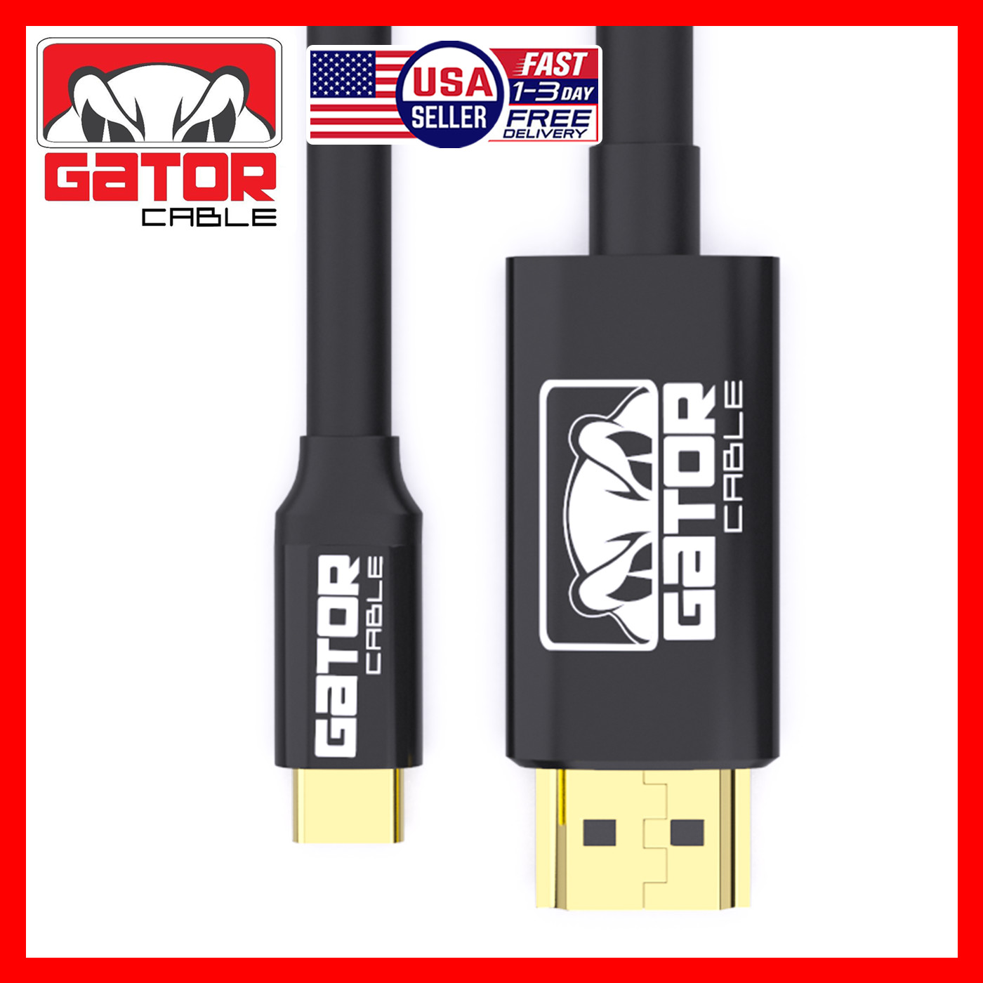 USB-C to HDMI Mirror Cable Adapter 4K HDTV For iPhone 15 16 Pro Max Plus Samsung