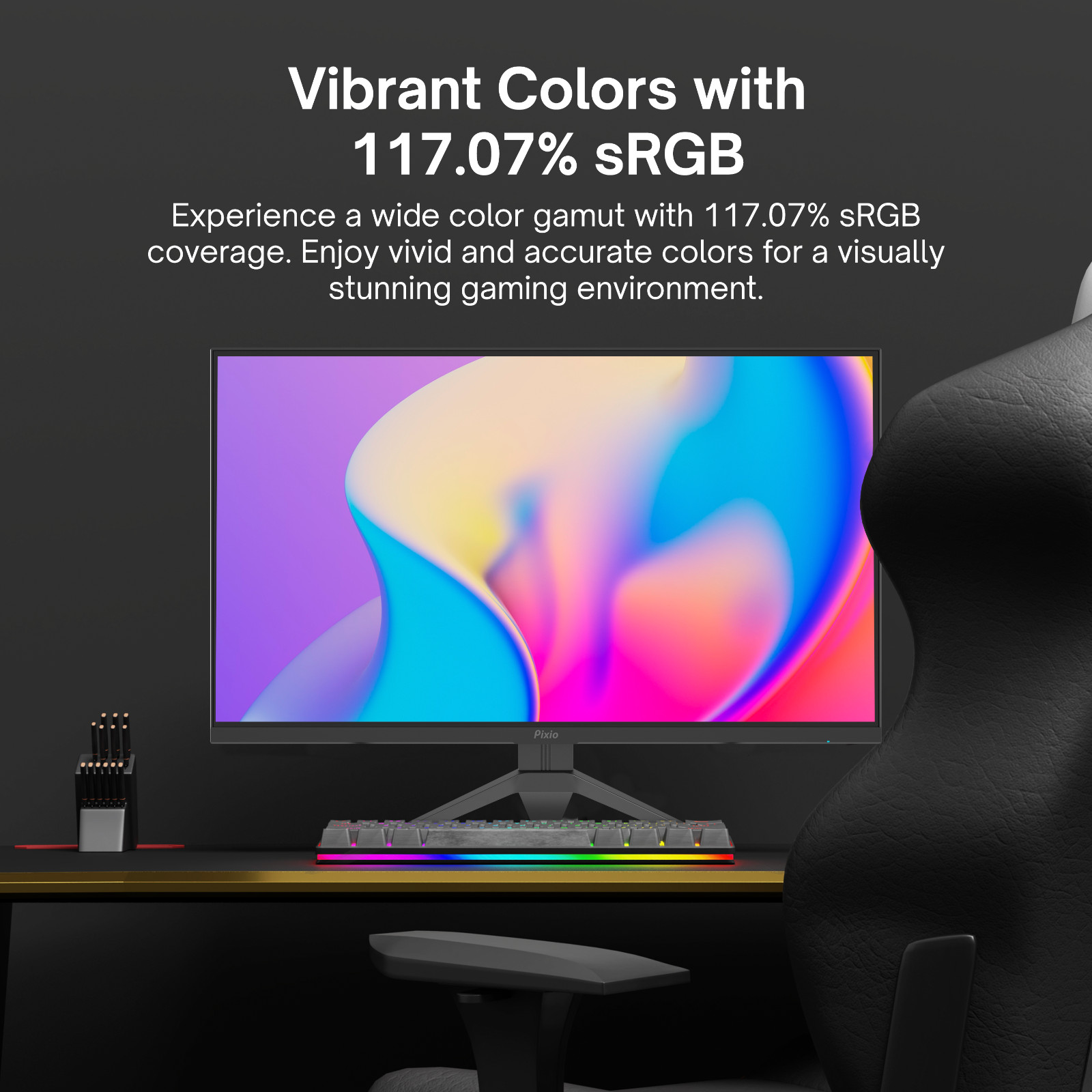 Pixio PX273 Prime 27 in 165Hz 1080p FHD 1ms GTG Fast IPS Gaming Monitor