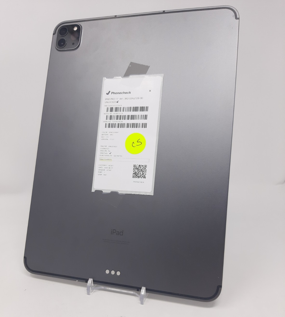Apple iPad Pro 11-inch (3rd gen M1) A2301 128 GB, Wi-Fi + 5G, 11 in – Space