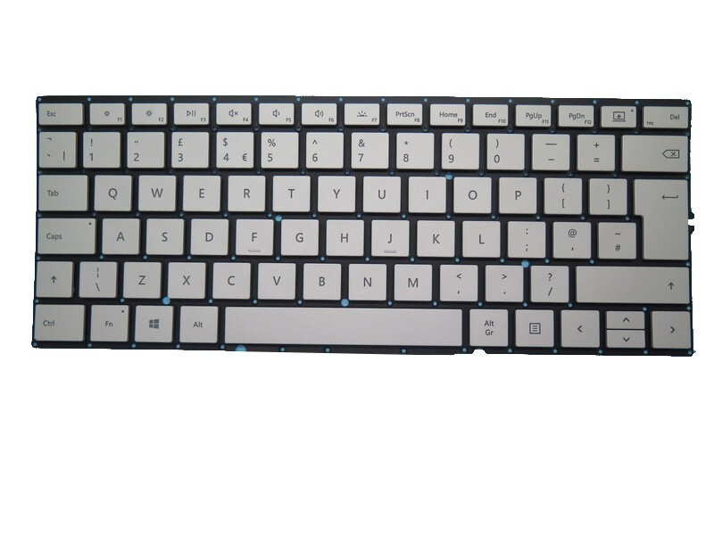 Dock Keyboard For Microsoft Surface Book 2 15” 1793 1813 Silver United Kingdom