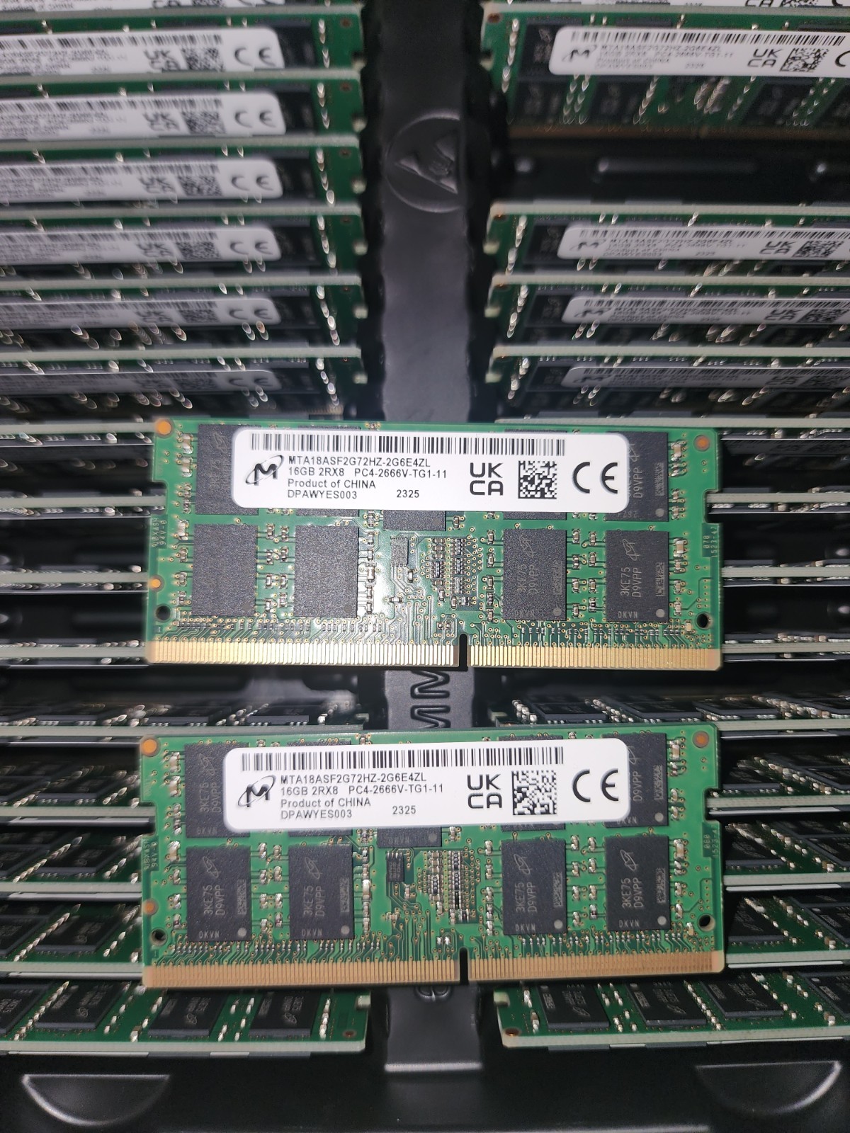16GB Micron ECC 2xR8 PC4-2666 SODIMM Laptop RAM Server Memory