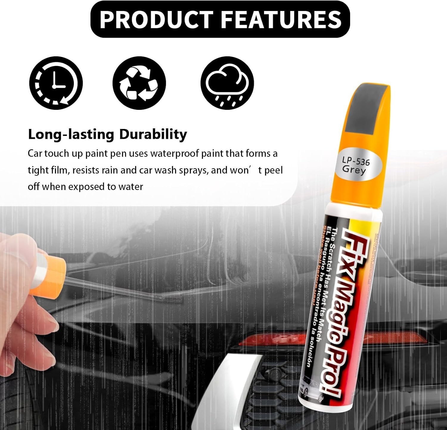 Touch Up Paint for Cars,2-in-1 Car Paint Scratch Repair Pen with Brush & Nib …