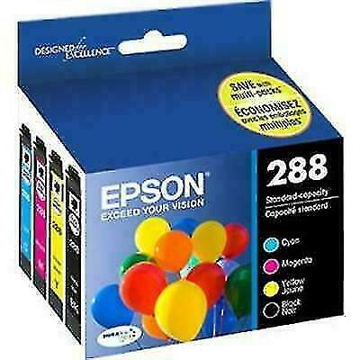 Epson 288 4pk Combo Ink Cartridges – Black/Cyan/Magenta/Yellow (In Date) – NEW !