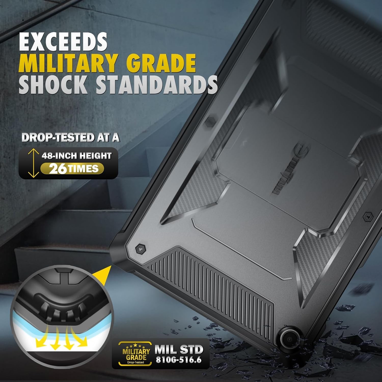 Shockproof Case for Samsung Galaxy Tab A9 Plus 11 Inch 2023 Tuatara Rugged Cover