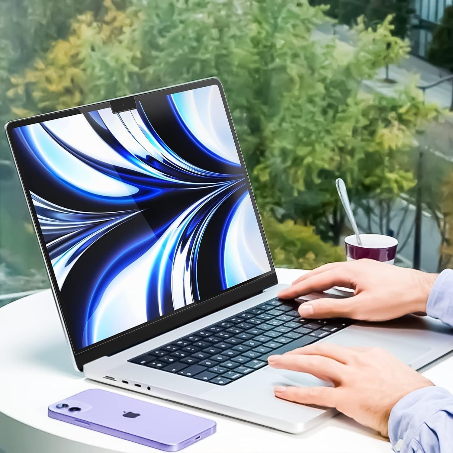 Enhanced Clarity Anti Blue Light Screen Protectors for MacBook Air 15″ (3-Pack)
